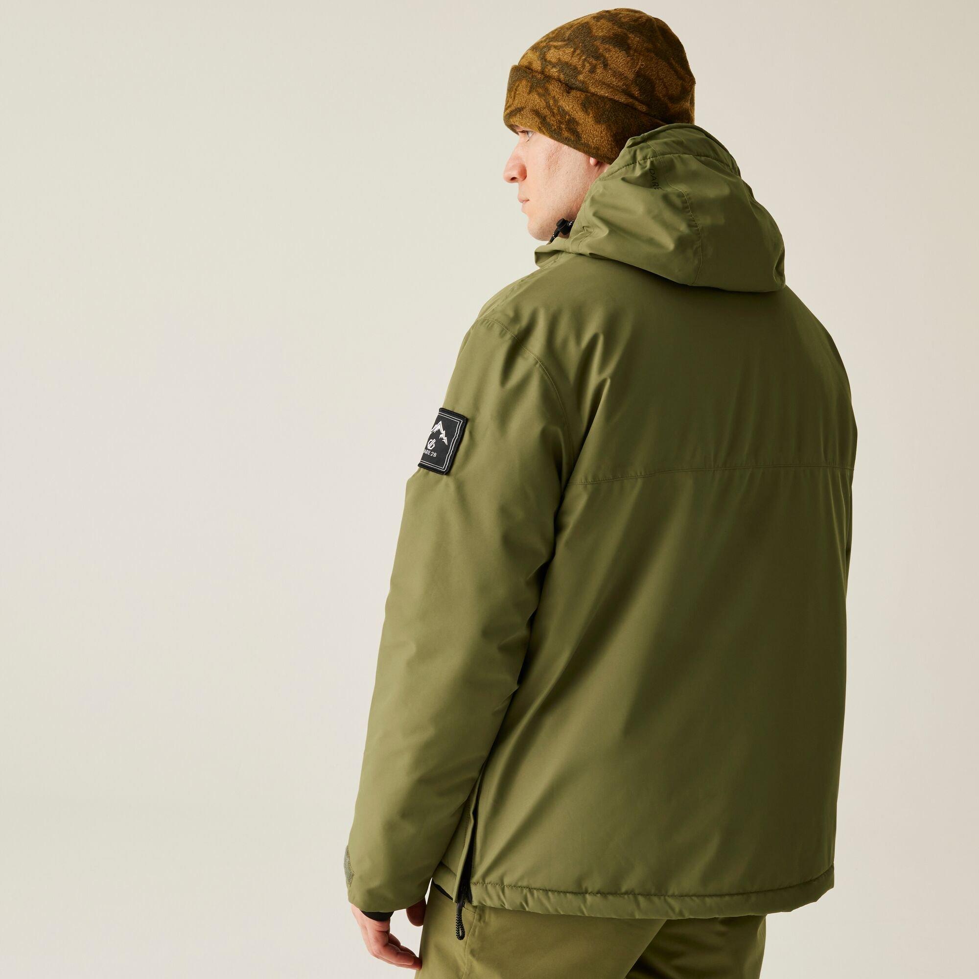 Olive Green - Dare 2b - Men's Freeride II Waterproof Breathable Windproof Relaxed Fit Jacket - 2