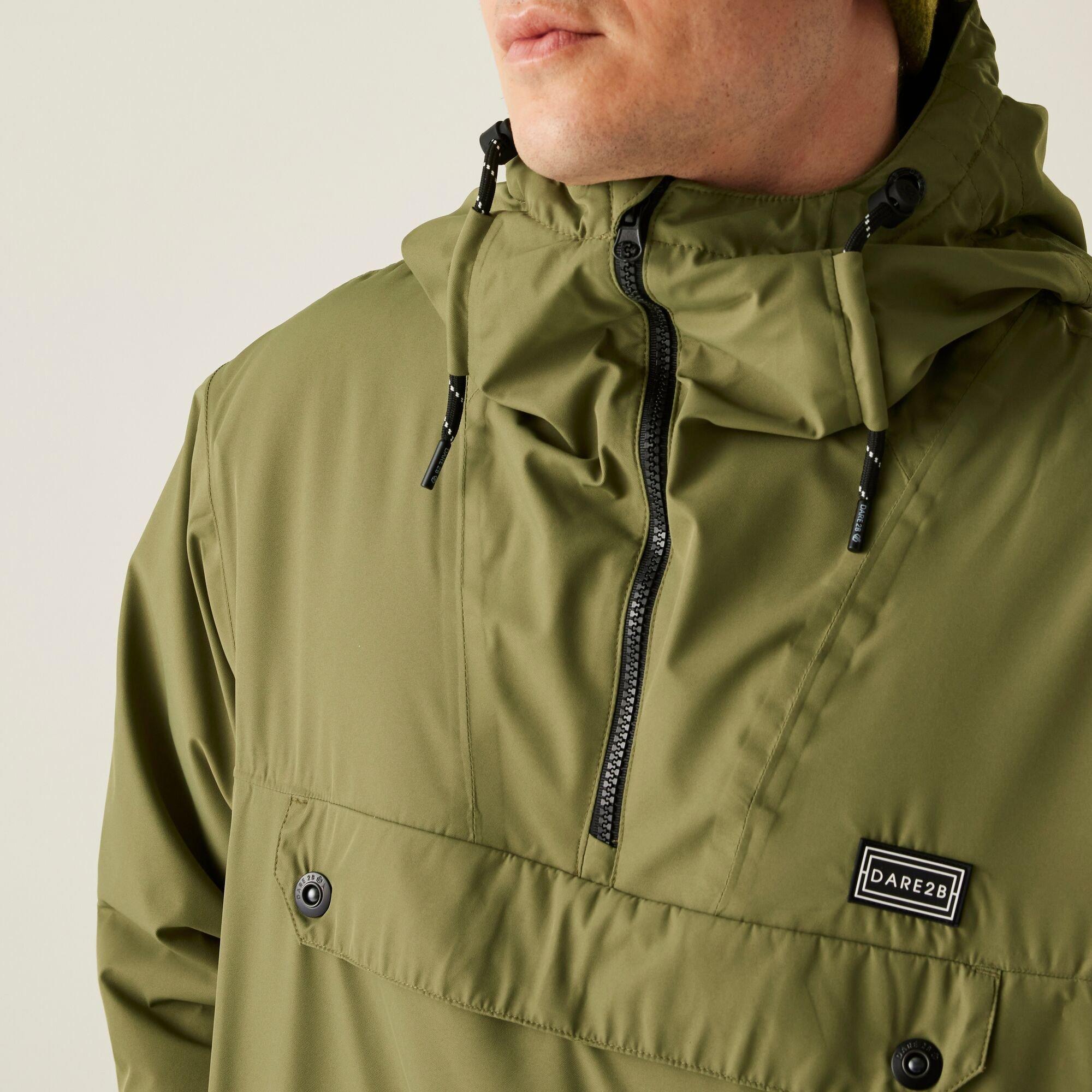 Olive Green - Dare 2b - Men's Freeride II Waterproof Breathable Windproof Relaxed Fit Jacket - 4