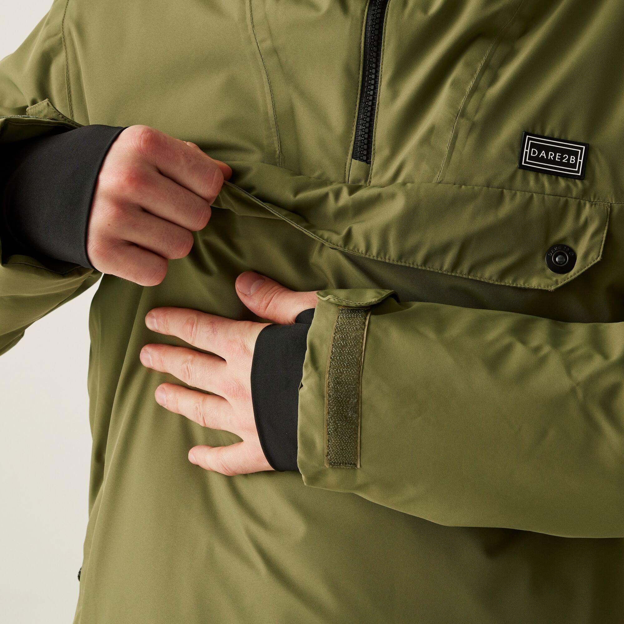 Olive Green - Dare 2b - Men's Freeride II Waterproof Breathable Windproof Relaxed Fit Jacket - 8