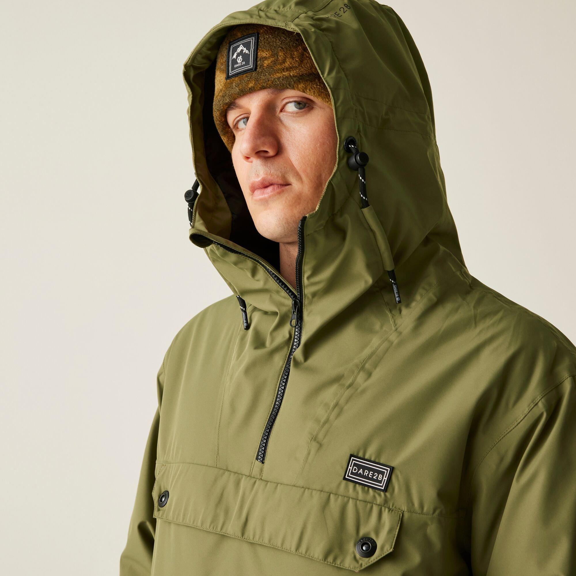 Olive Green - Dare 2b - Men's Freeride II Waterproof Breathable Windproof Relaxed Fit Jacket - 9