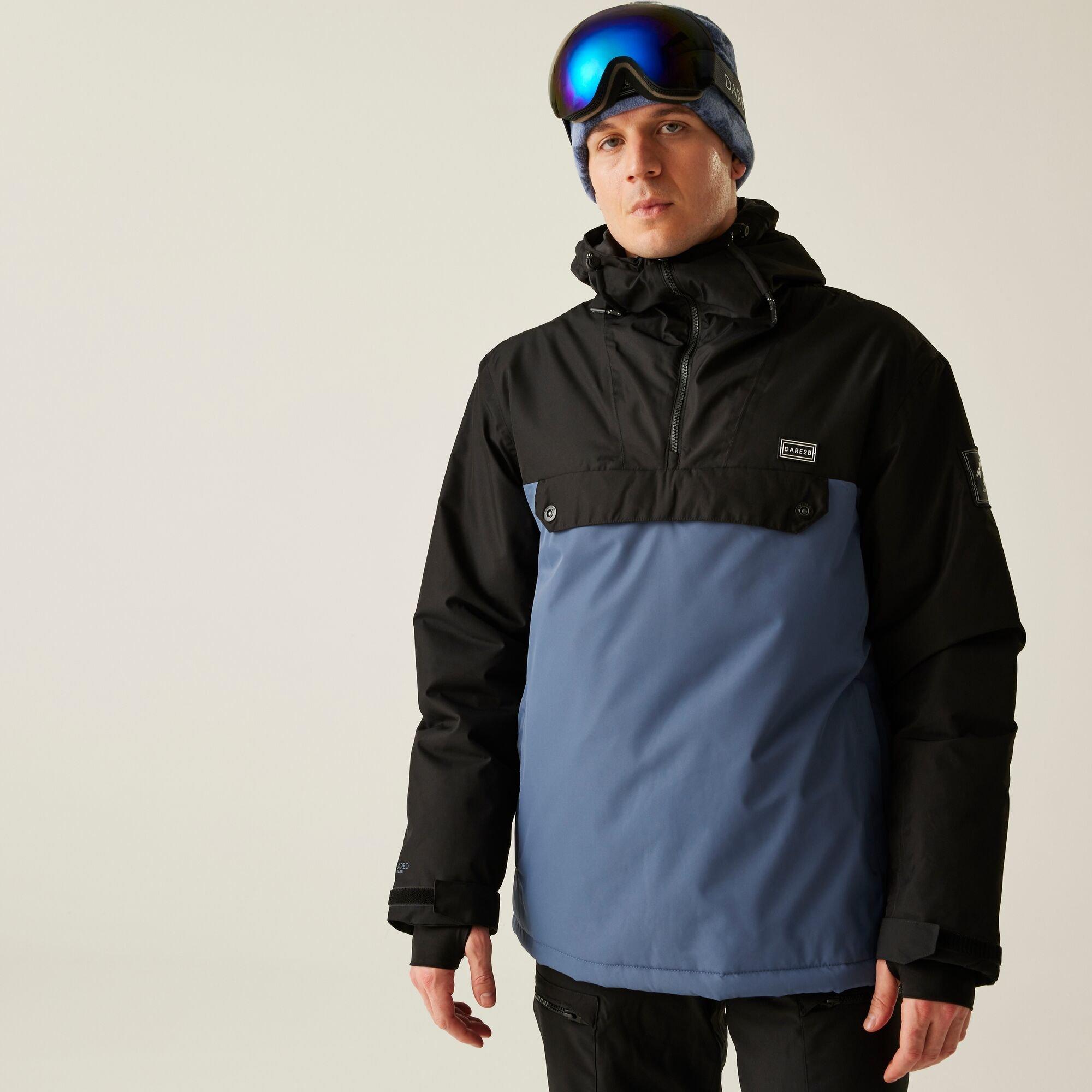 Dare 2B Men's Freeride Ii Waterproof Breathable Windproof Relaxed Fit Jacket - Blue Indigo - M