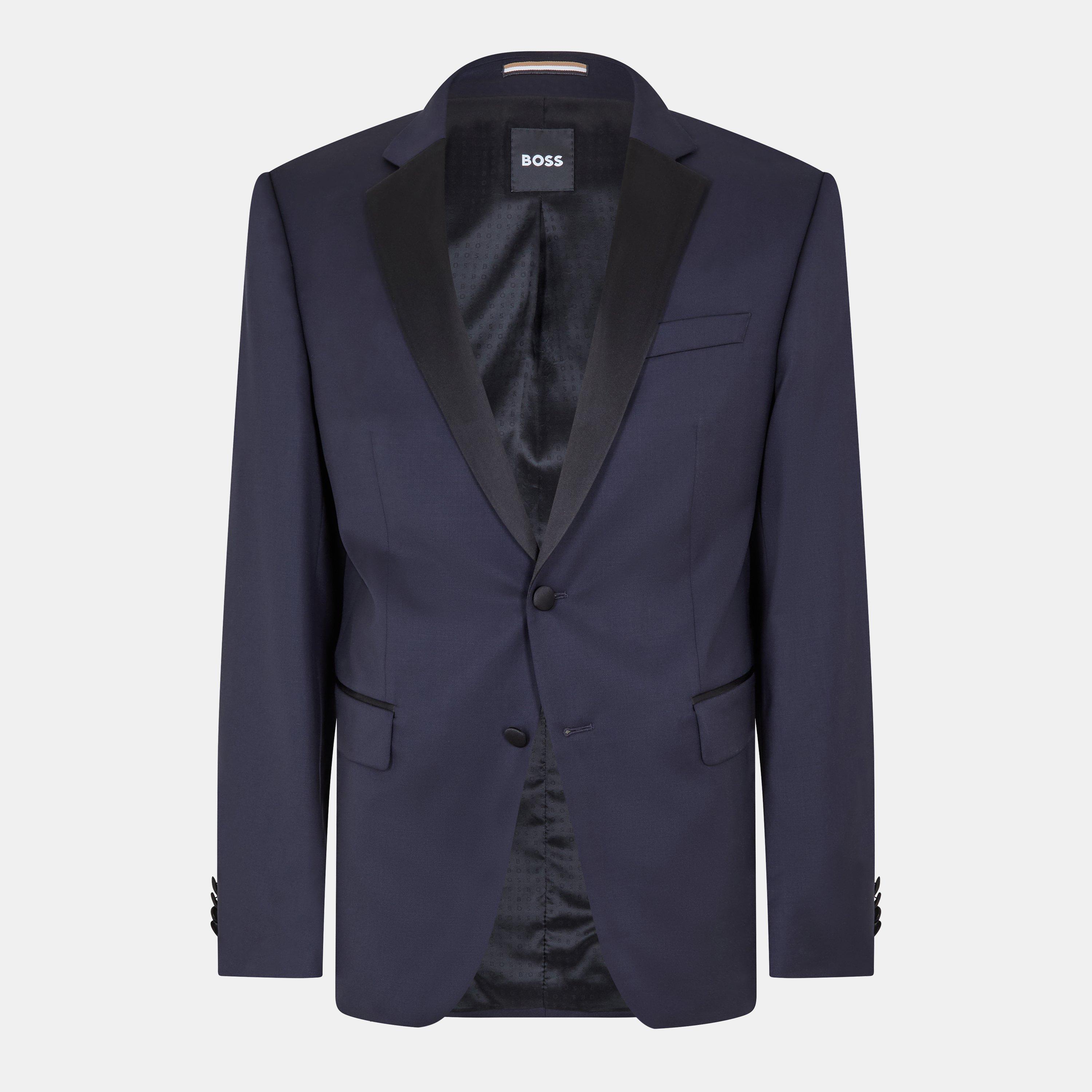 Boss Men's Tuxedo Jacket - Dark Blue - 36 (46)
