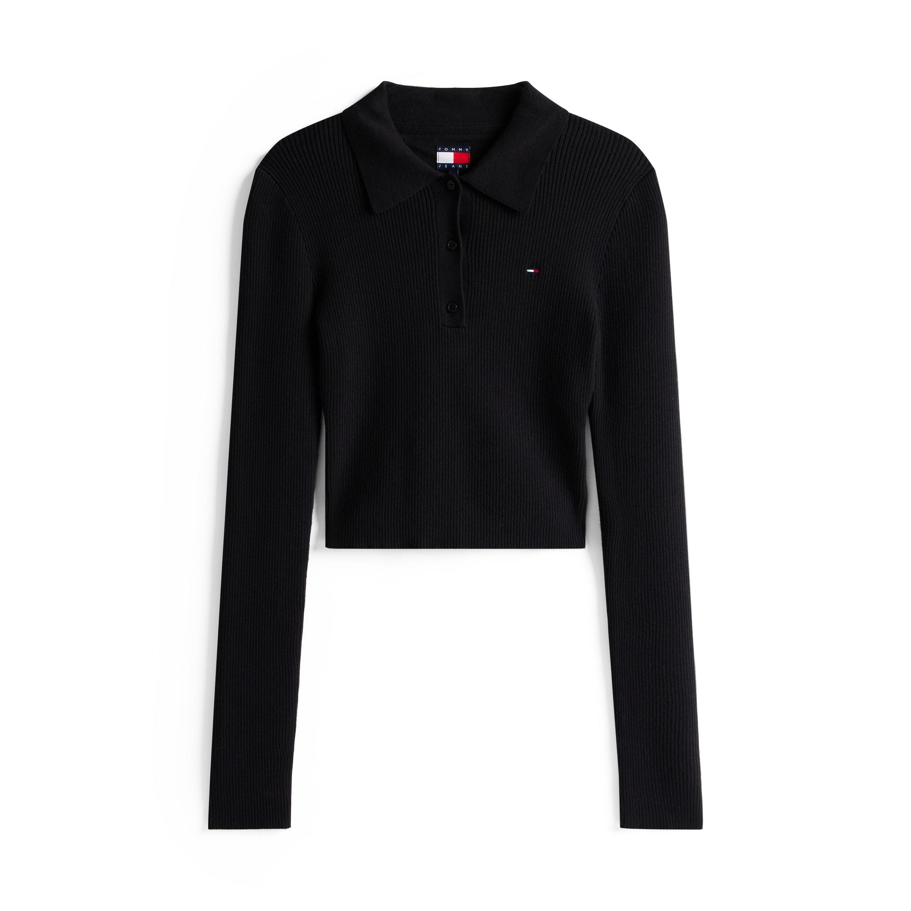 Black - Tommy Jeans - Women's Crew Neck Soft Knit Jumper - 1
