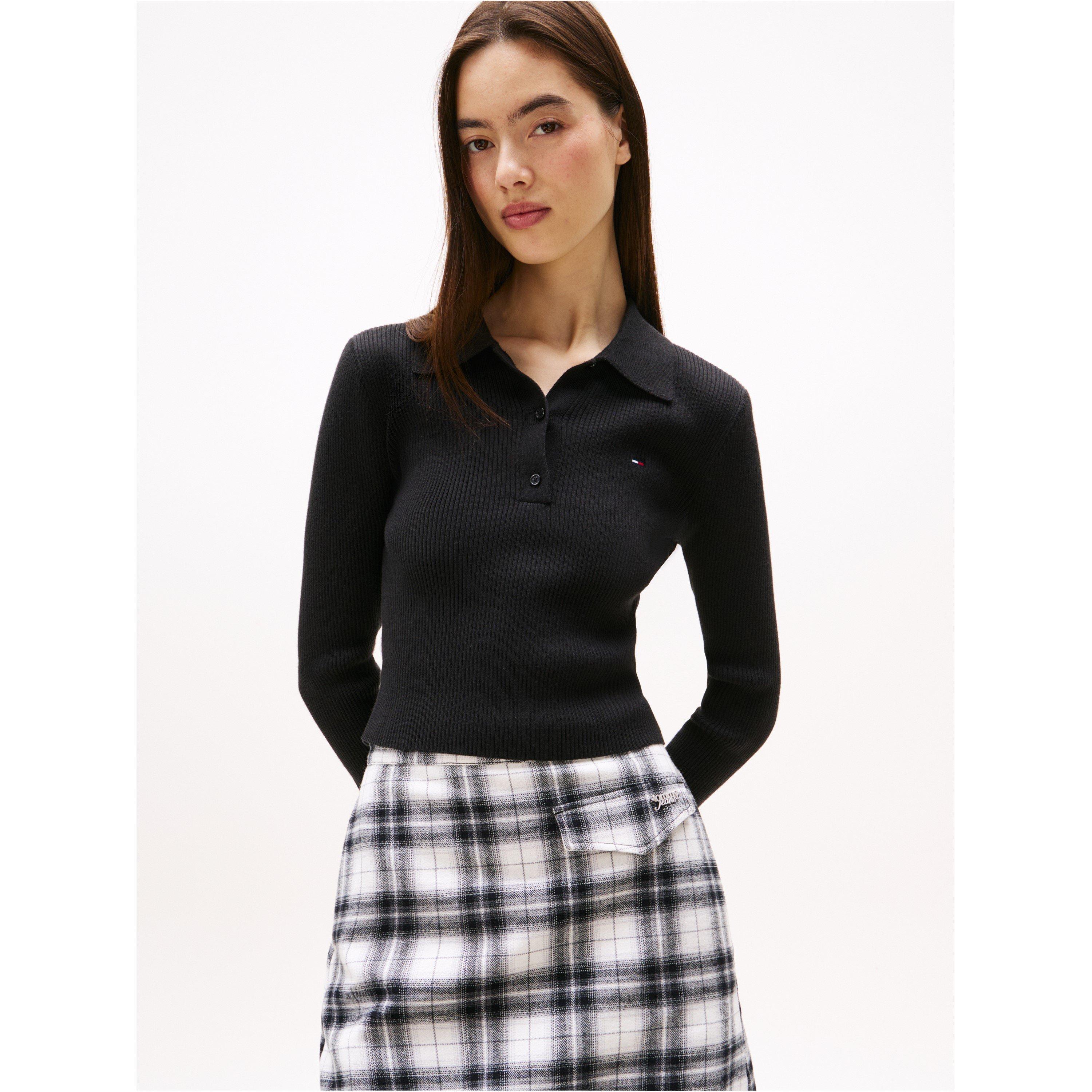 Black - Tommy Jeans - Women's Crew Neck Jumper - 2