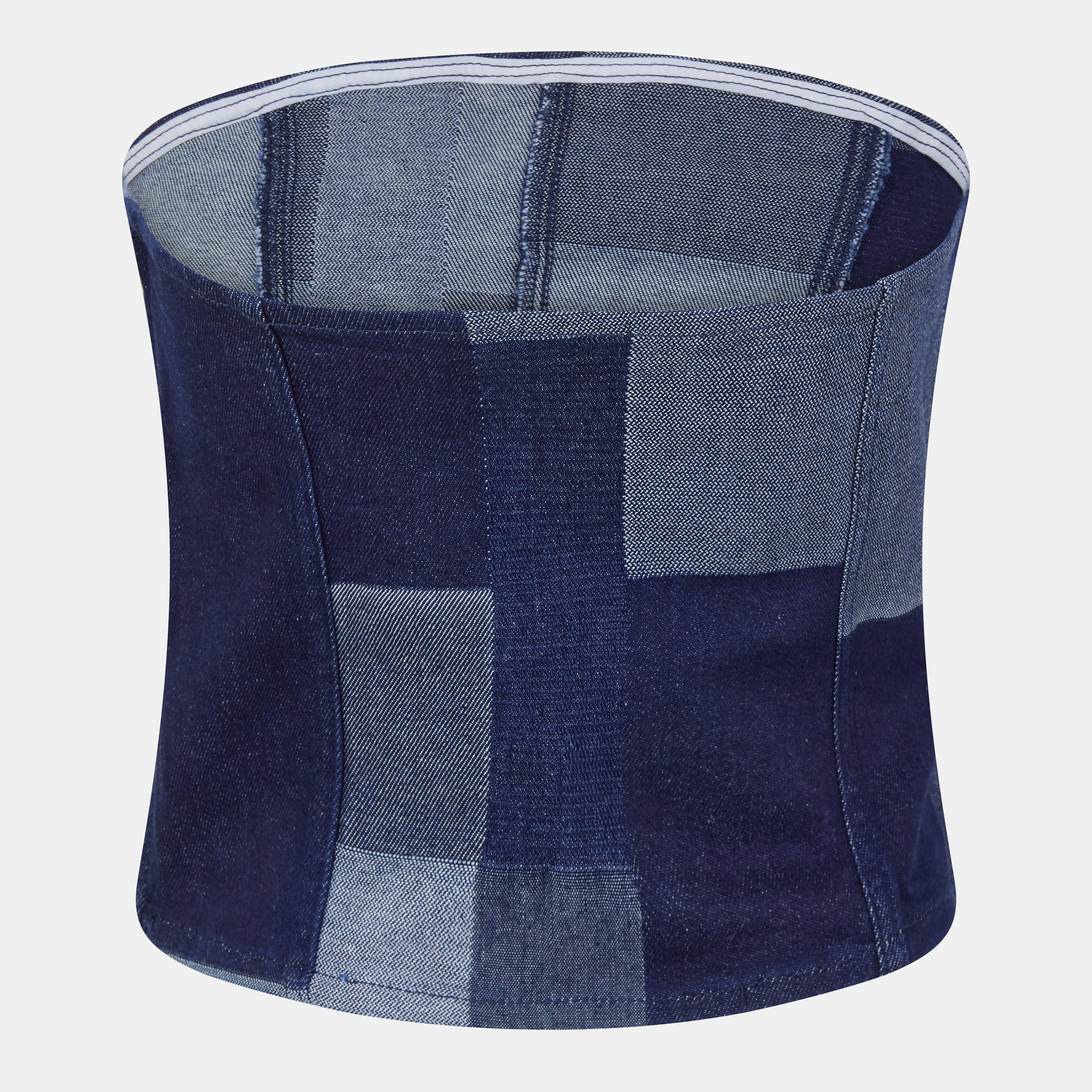 Lt Blue Denim - Vero Moda - VM Sheridan Short-Sleeve Crop Top - 2