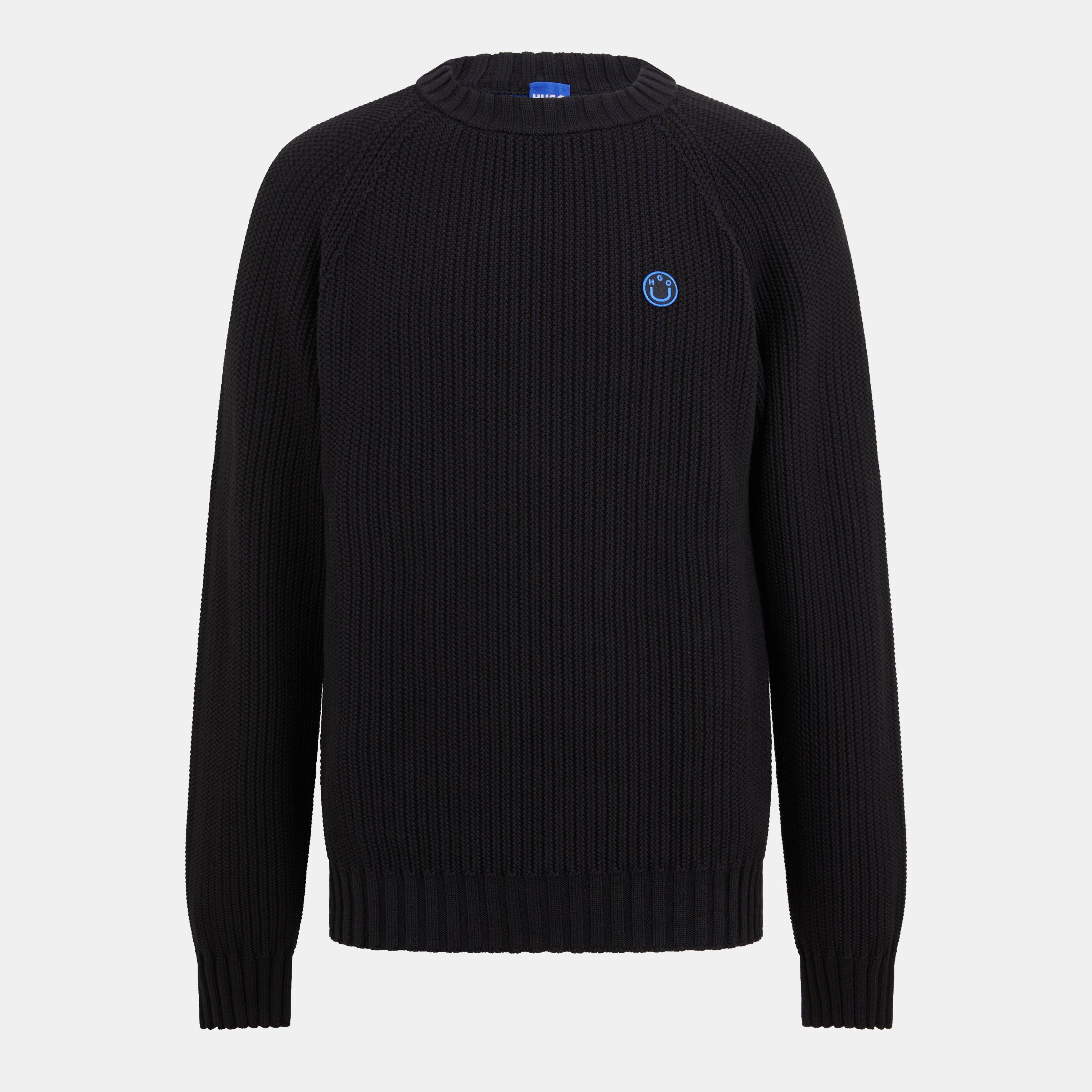Black - Hugo - Men's Sonni Knitted Hoodie - 1