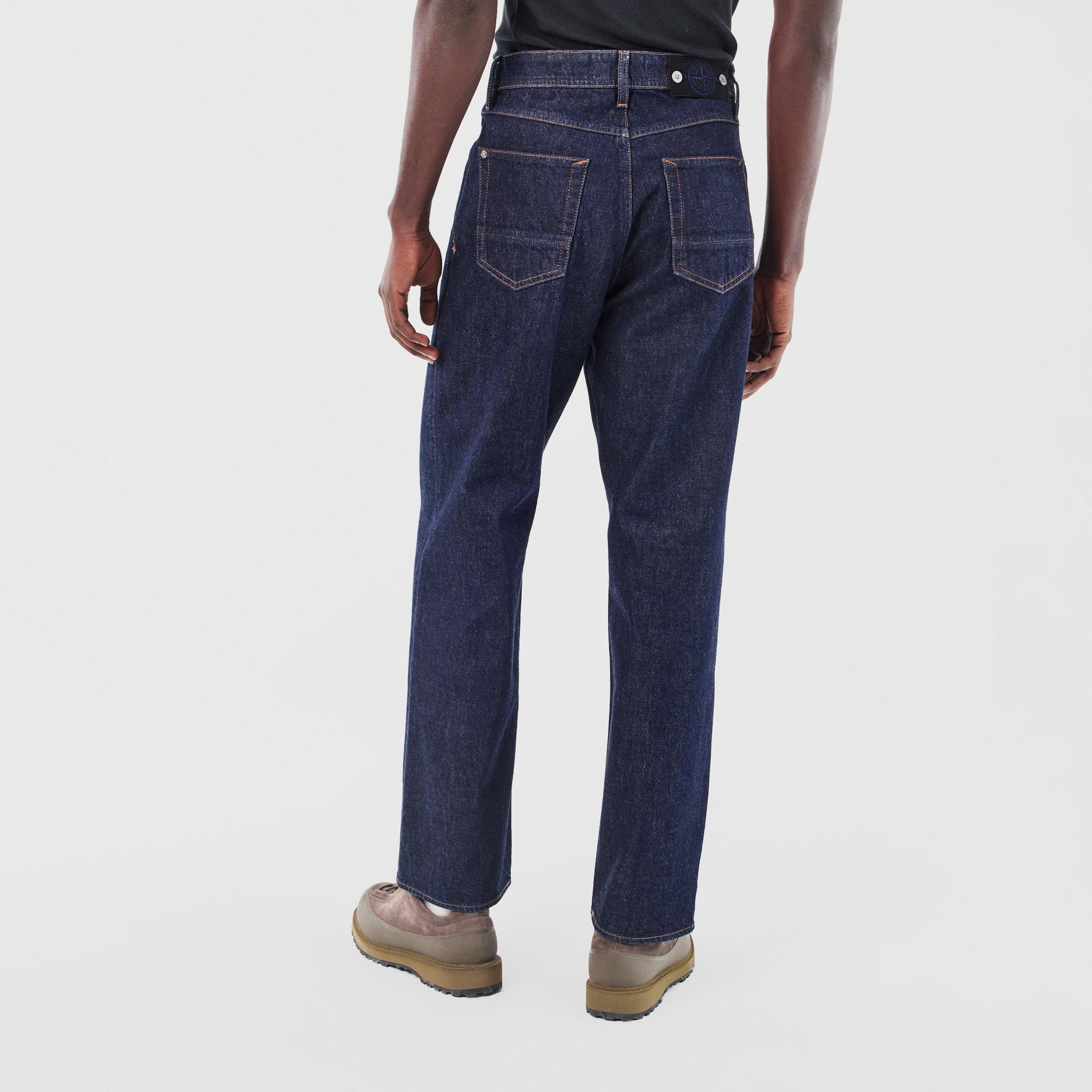 Indigo VJ201 - Stone Island - Mens Denim Research Loose Fit Jeans - 4