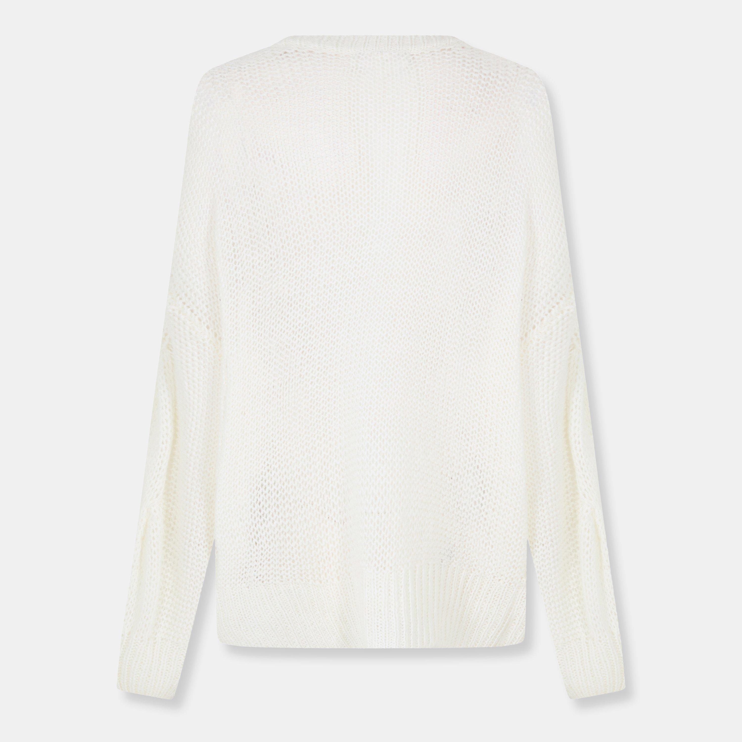 Crema - Jack Wills - Loose Knit Crew Neck Jumper - 2
