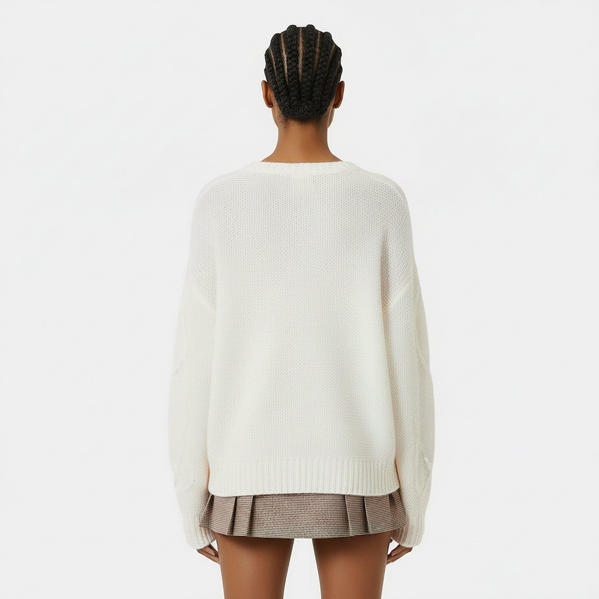 Cream - Jack Wills - Loose Knit Crew Neck Jumper - 4