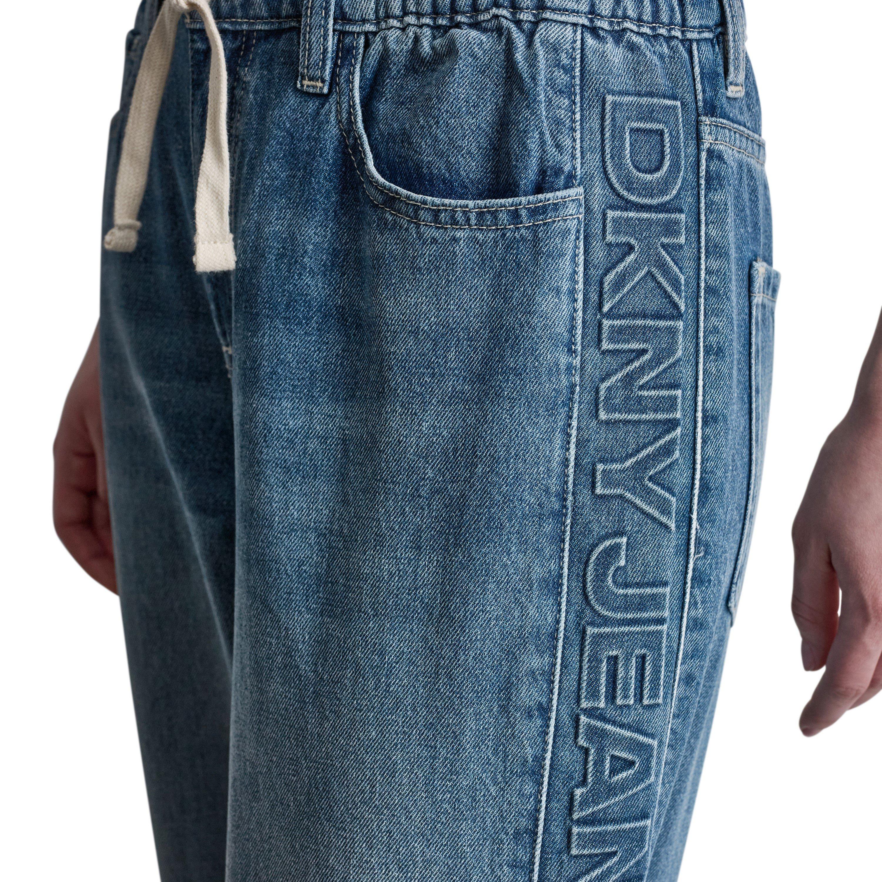Cedar Street - DKNY - Womens Mid Rise Flowy Relaxed Straight w/ Drawcord Waistband - 6
