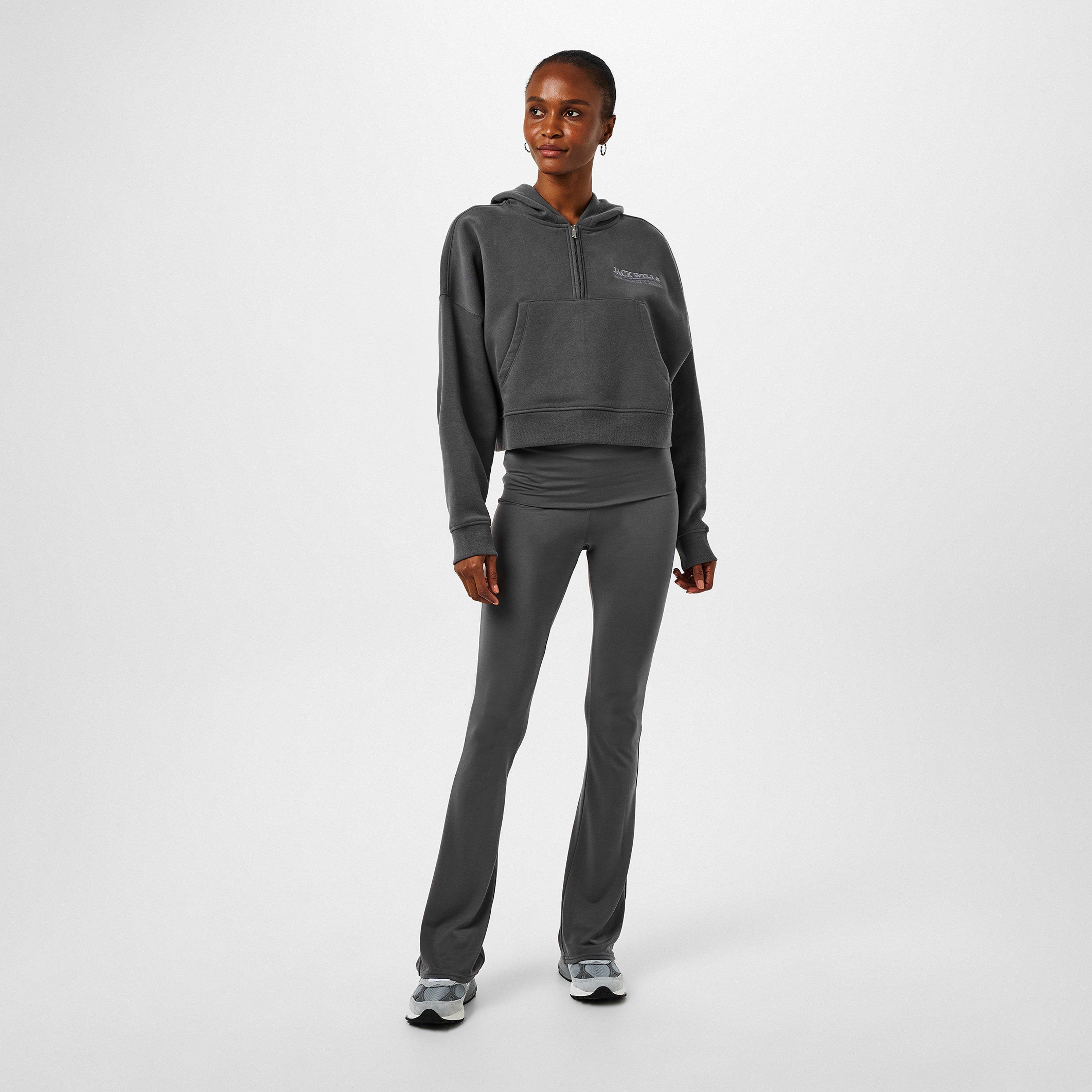 Folkstone Grey - Jack Wills - High-Waisted Flared Trousers - 4