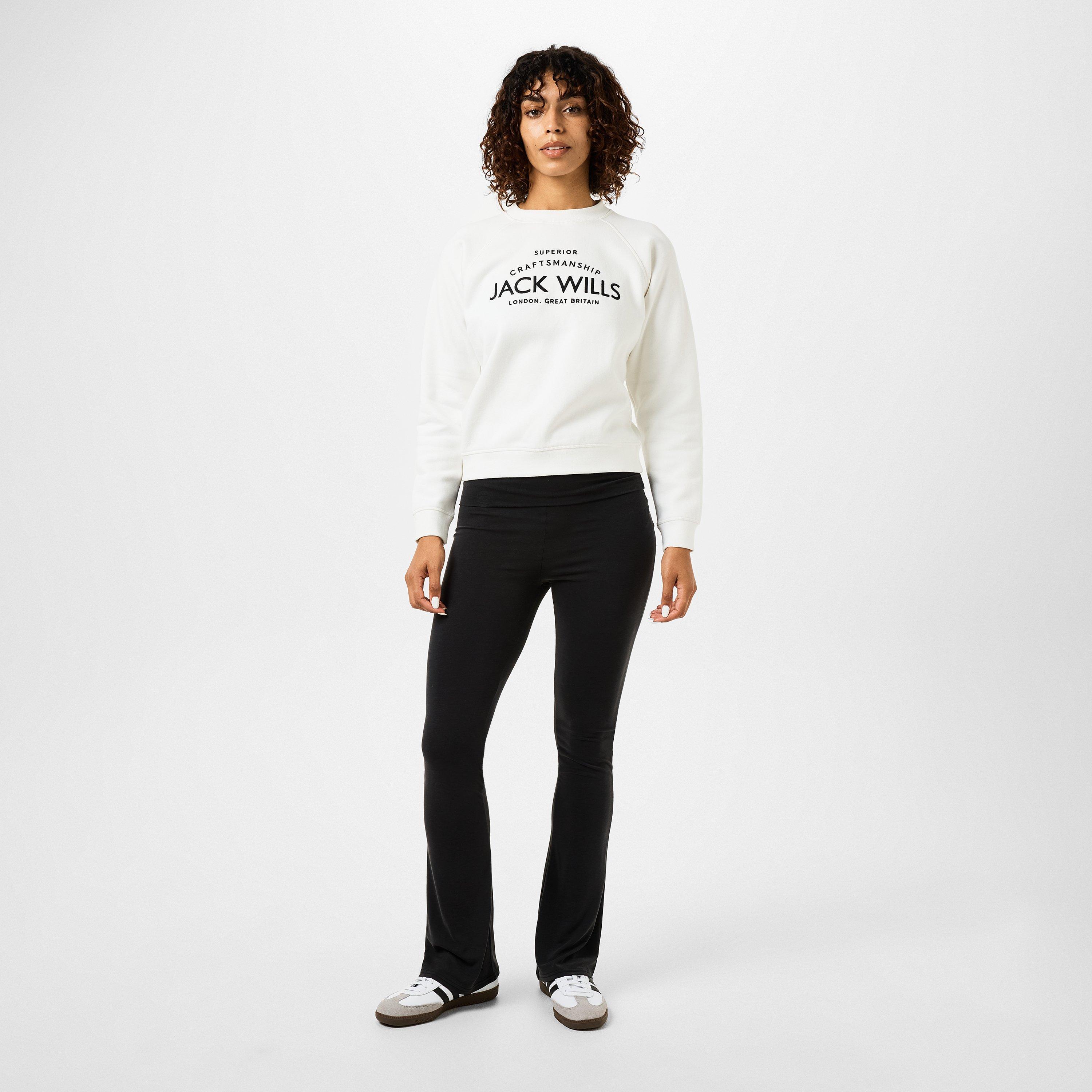 Zwart - Jack Wills - High-Waisted Flared Trousers - 4