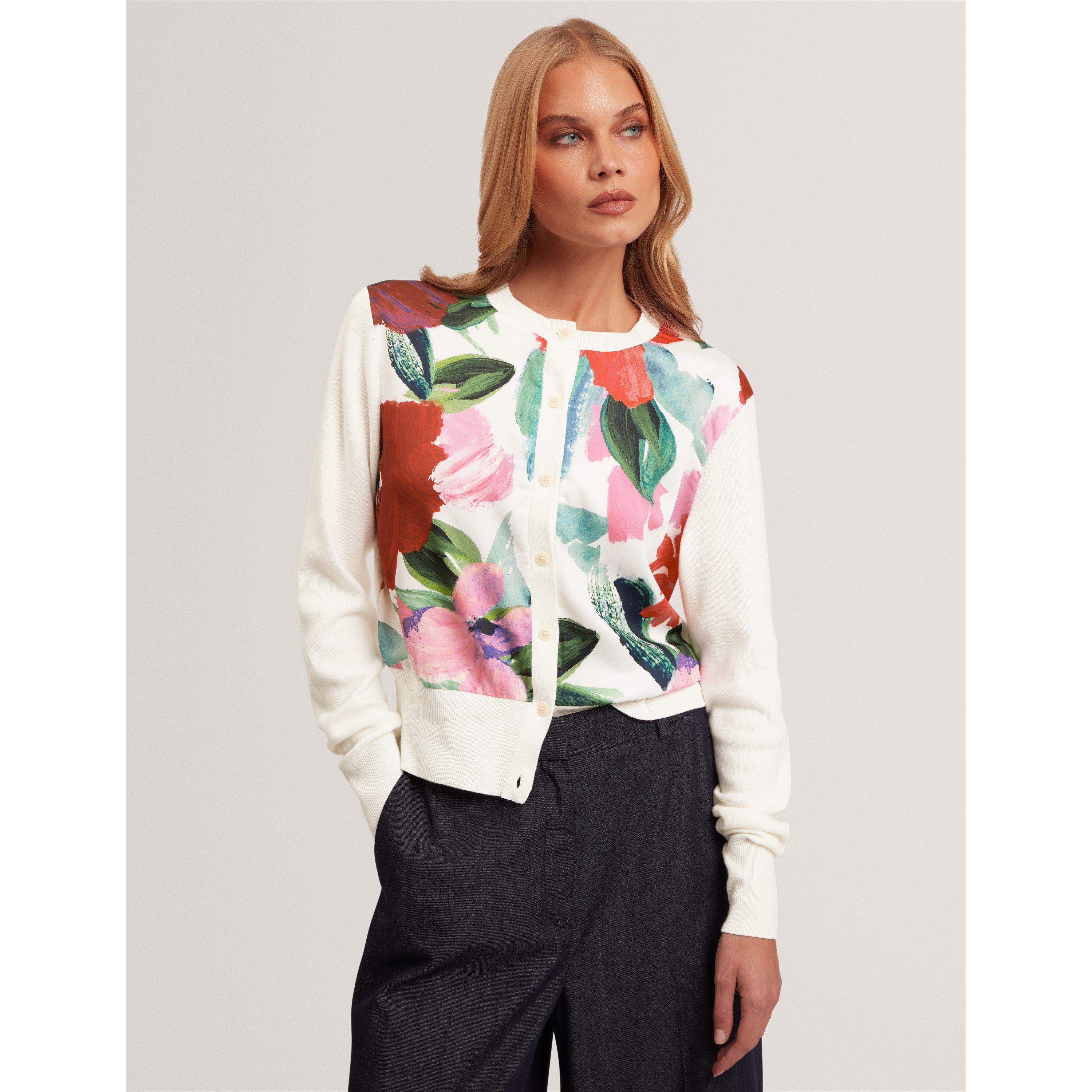 Ivory - Ted Baker - Ted Printed Cardigan Ld71 - 2