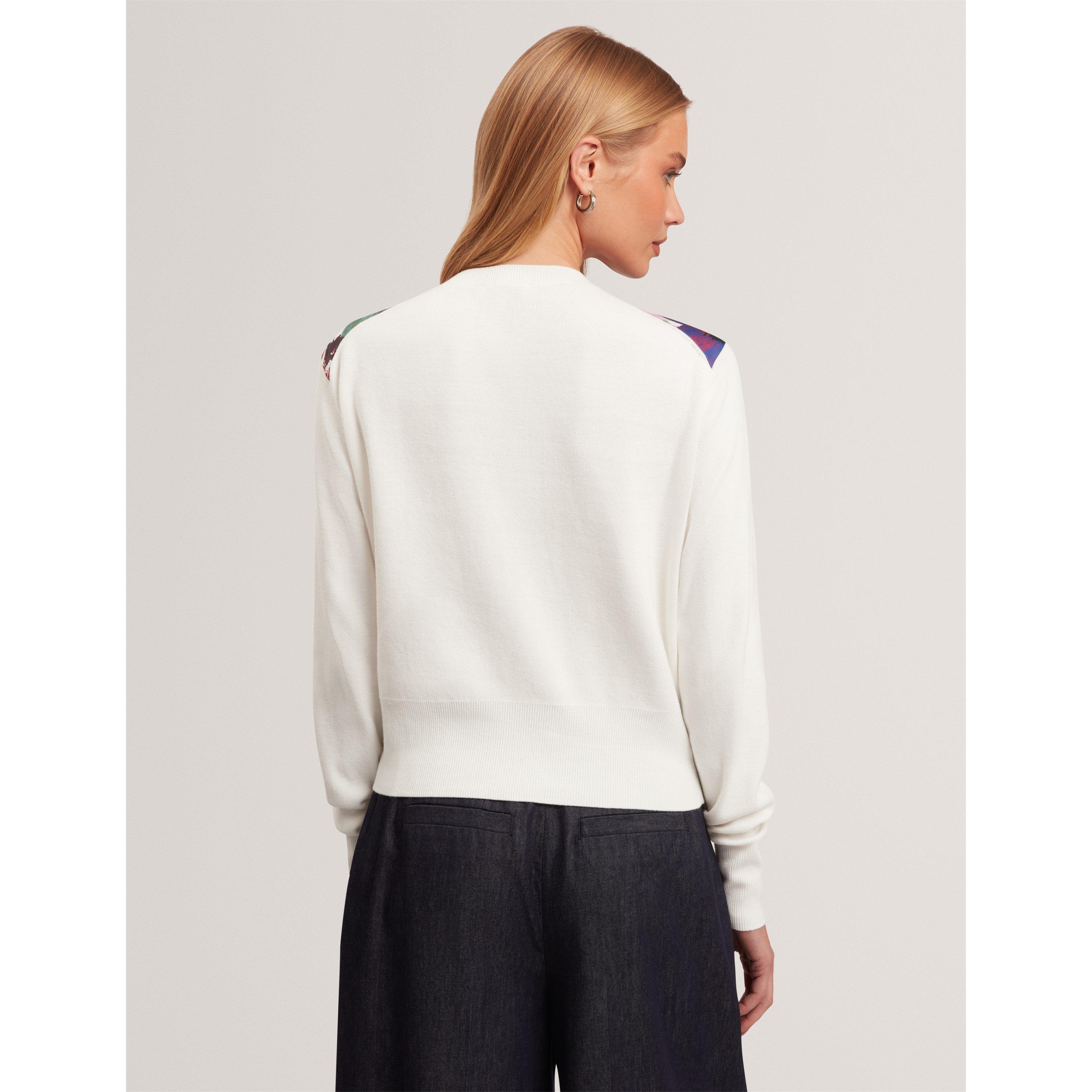 Ivory - Ted Baker - Ted Printed Cardigan Ld71 - 5