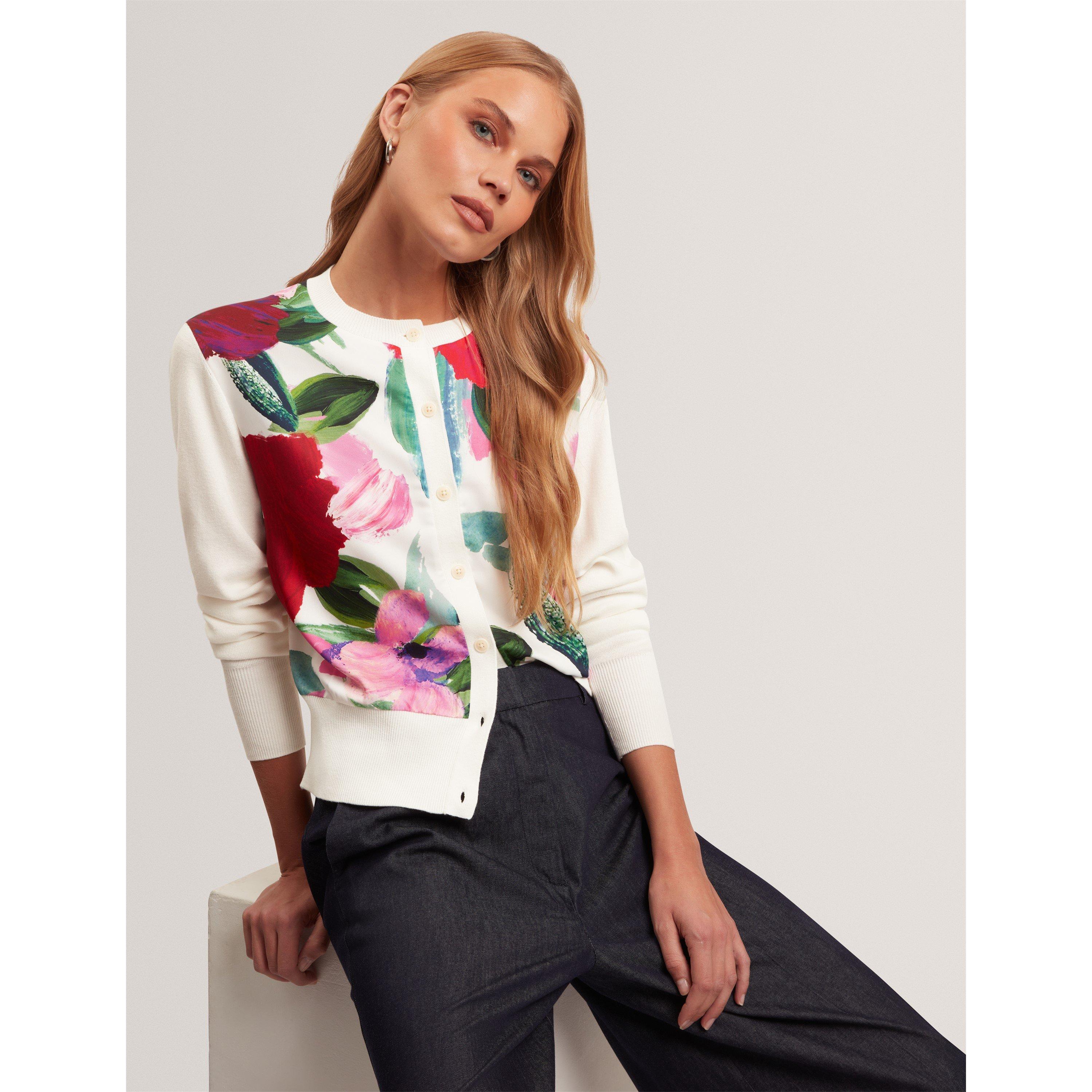 Ivory - Ted Baker - Ted Printed Cardigan Ld71 - 6
