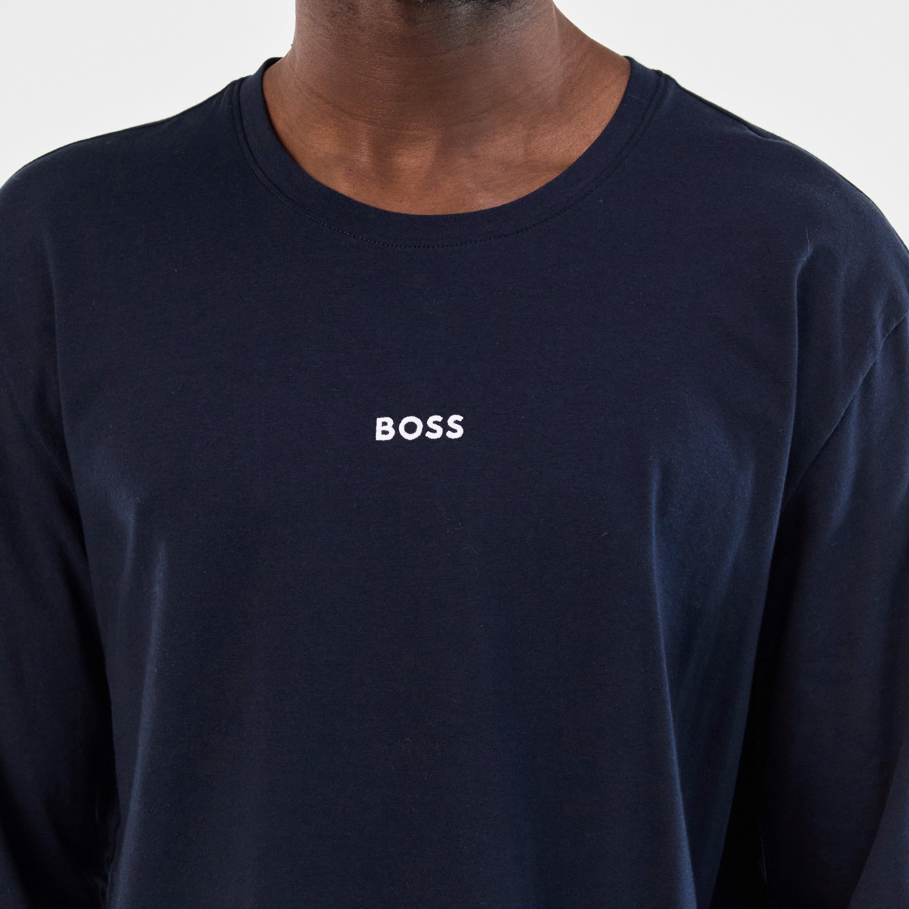 Blue Cheq 460 - Boss - Men's Holiday Set Cotton Long Sleeve Pyjama Set - 5