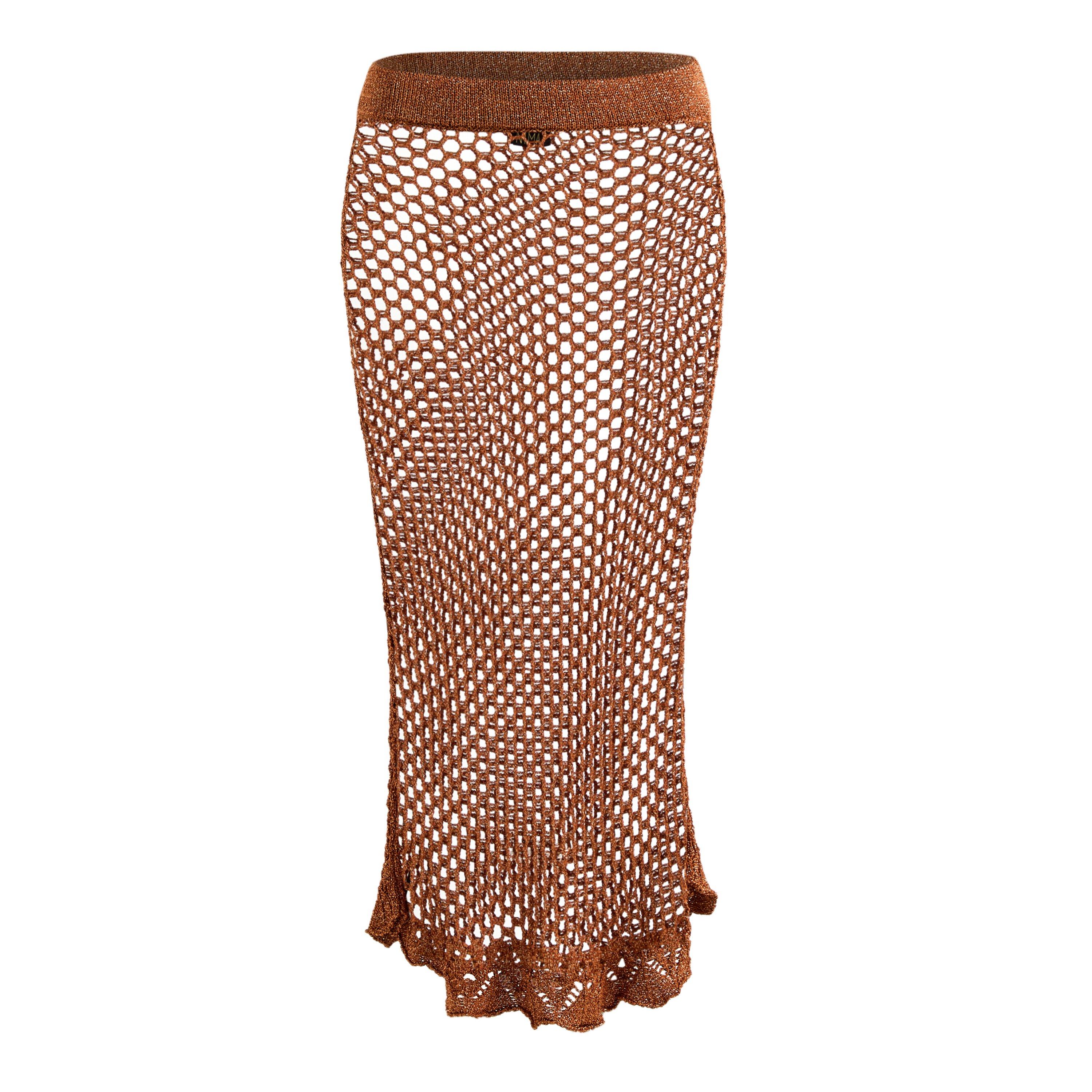 Bronze - Nima Liminal Knitting - Women's Maxi Skirt - 1