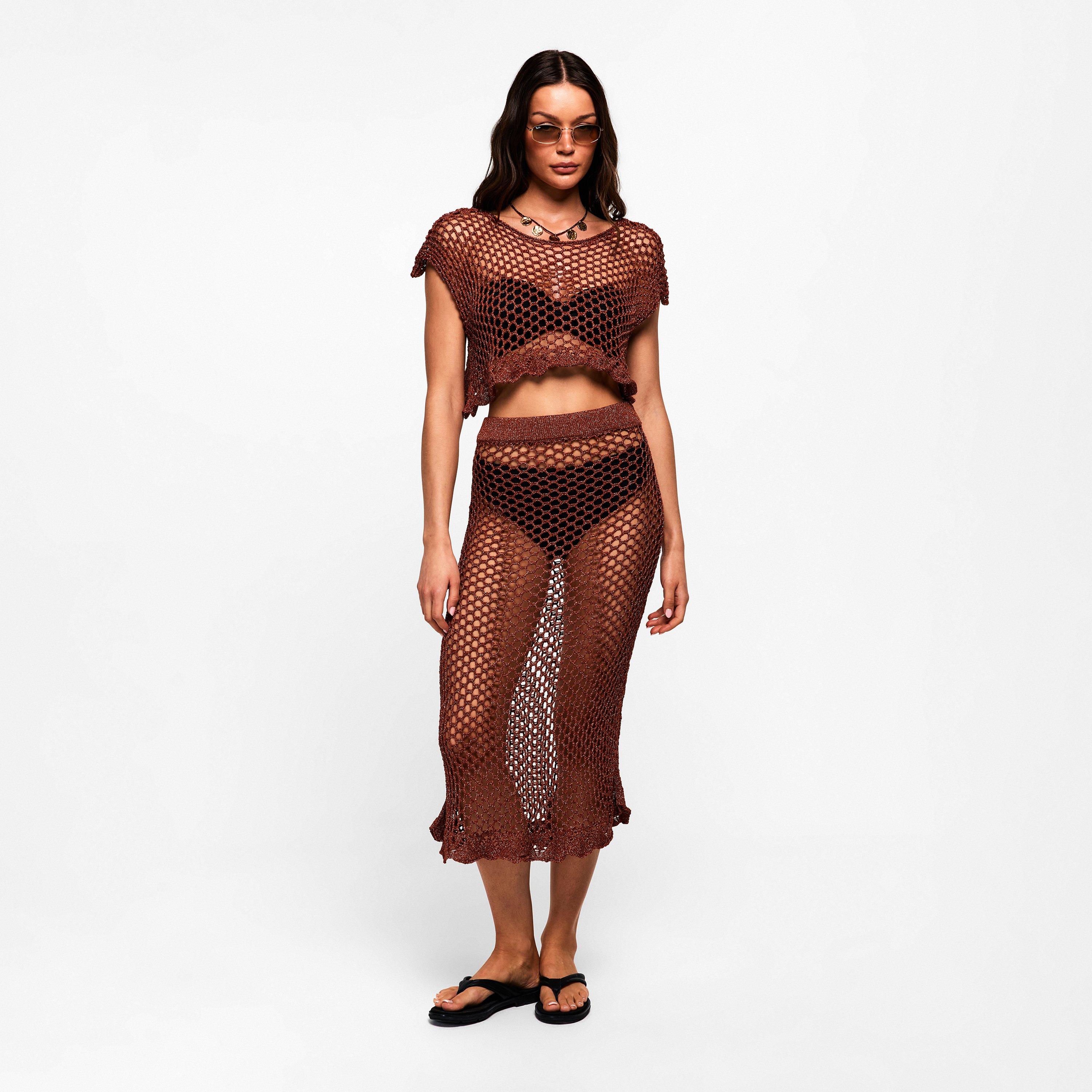 Bronze - Nima Liminal Knitting - Women's Maxi Skirt - 5