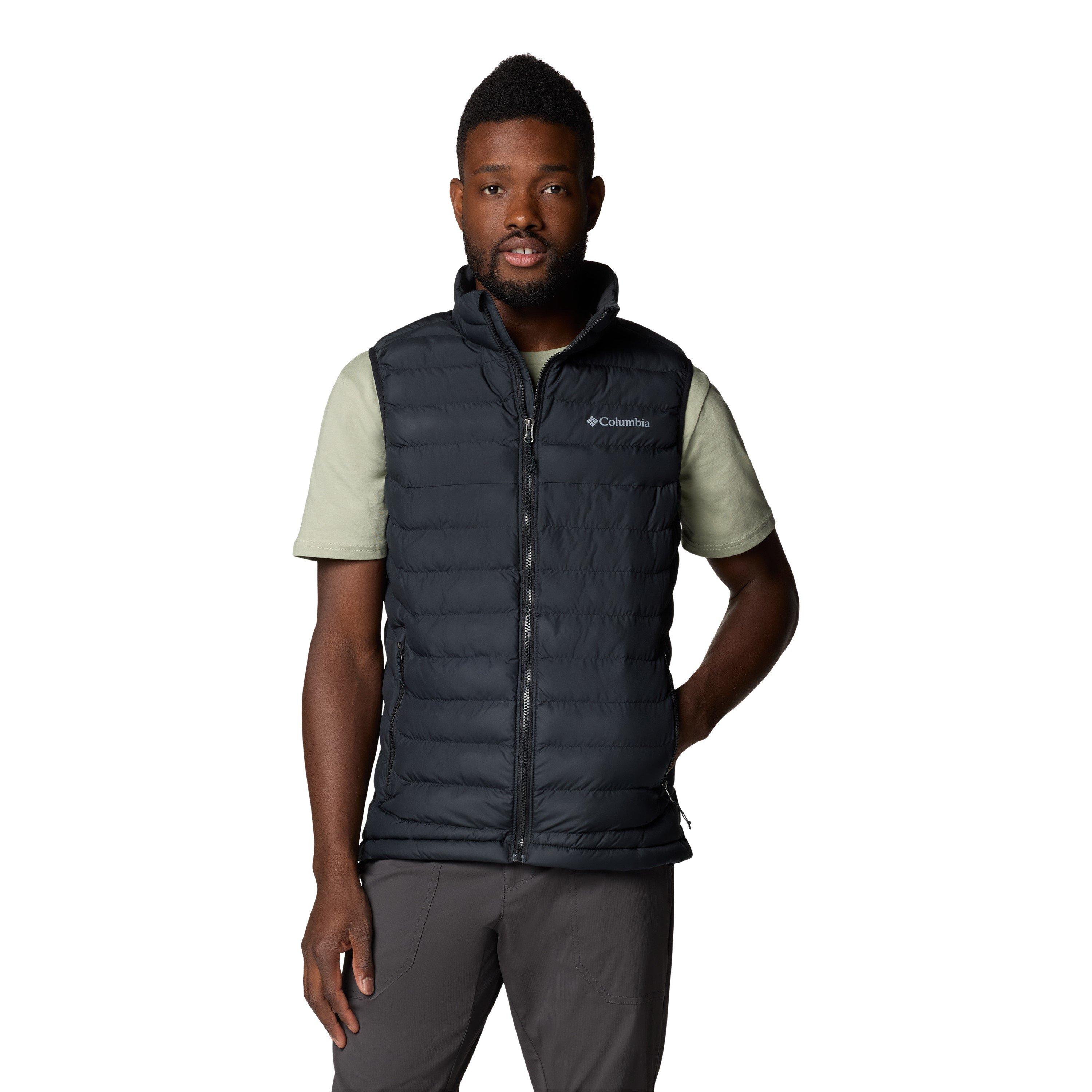 Columbia Men's Powder Lite Water-Resistant Thermal-Reflective Sleeveless Gilet - Black - Medium