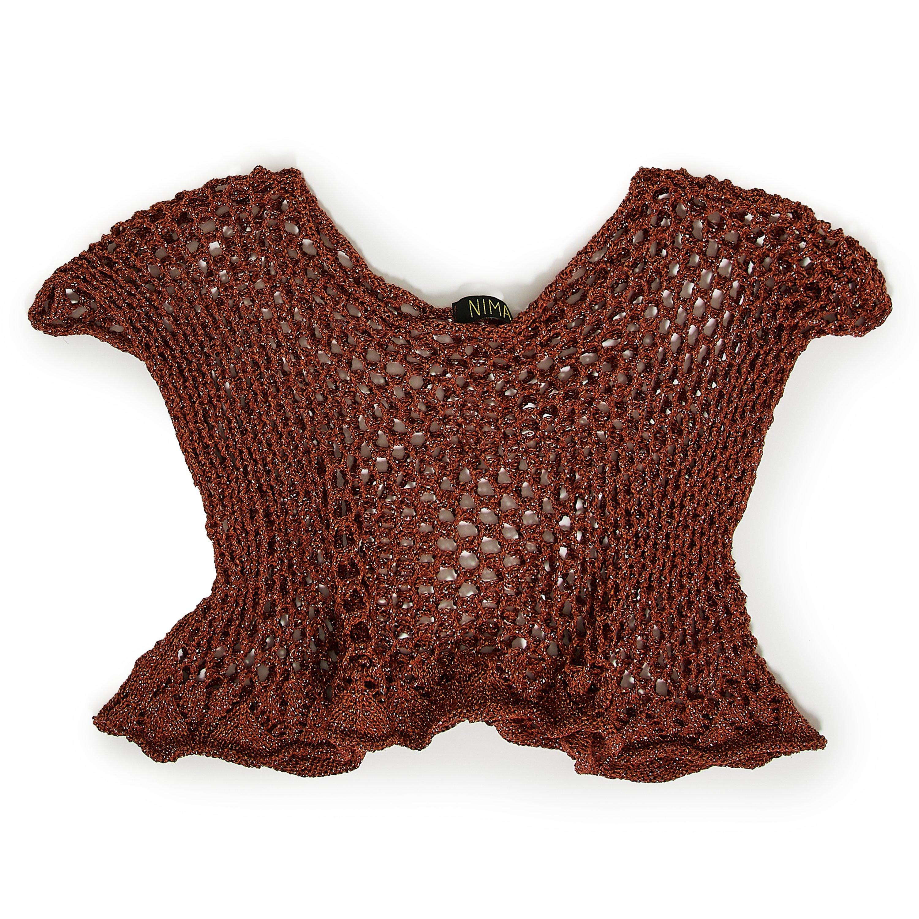 Nima Liminal Knitting Nima Li Crop Top Ld62