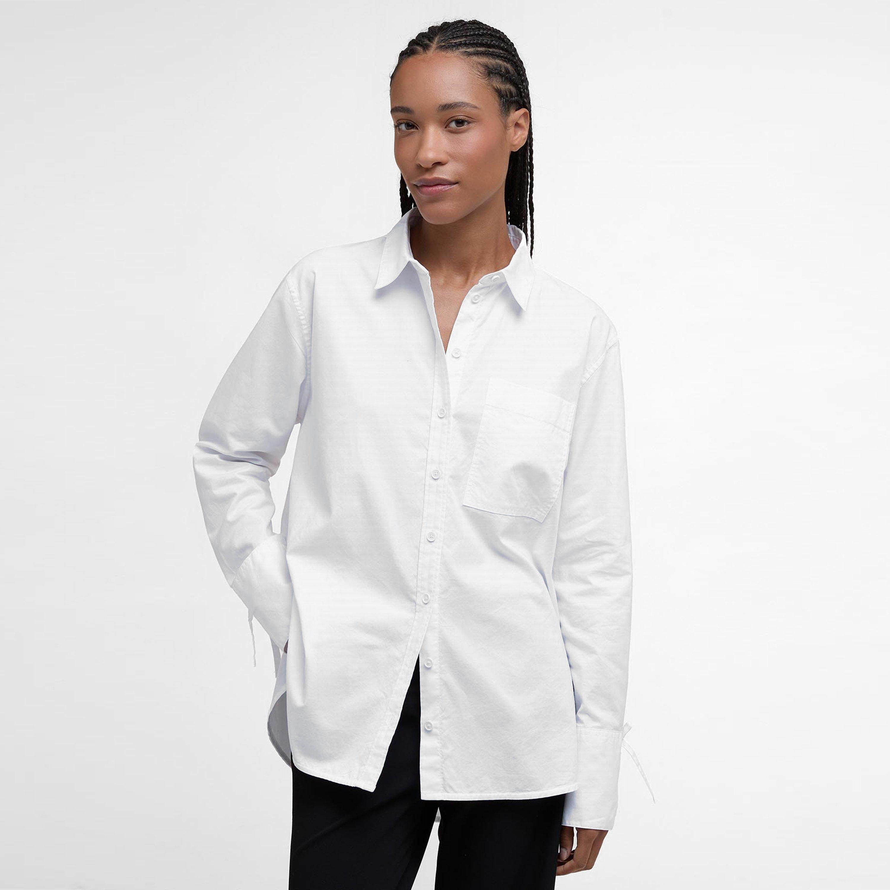White - Barbour - Freya Relaxed Shirt - 2