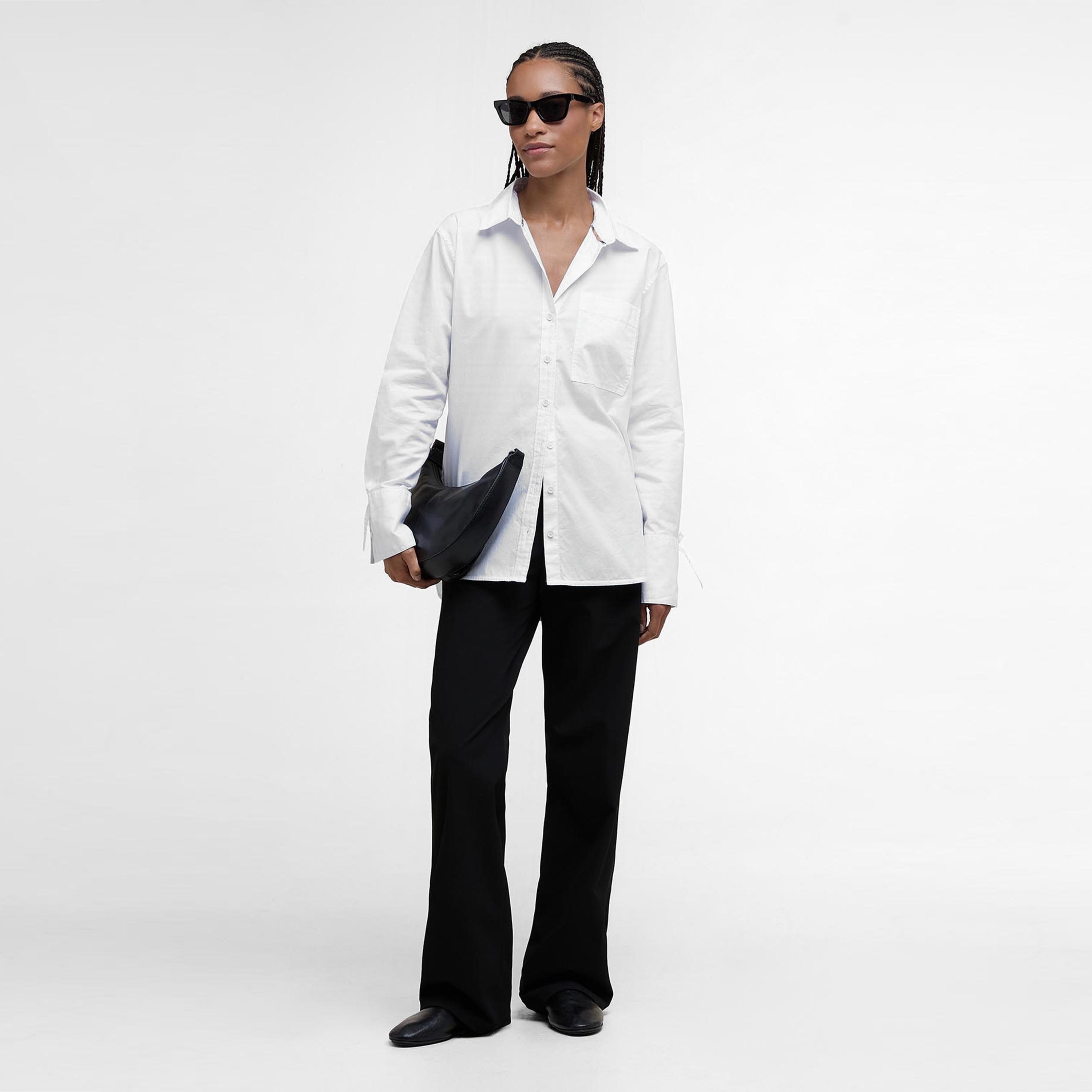 White - Barbour - Freya Relaxed Shirt - 5