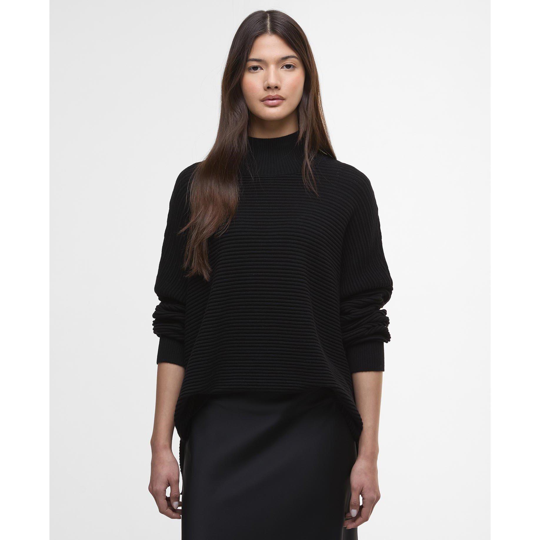 Black - Barbour International - Kaia Funnel-Neck Jumper - 2