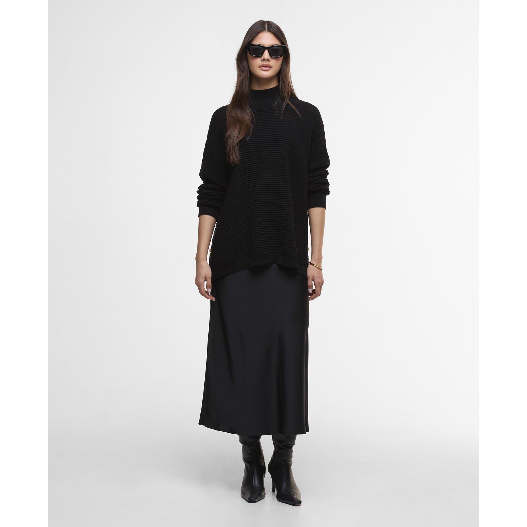 Black - Barbour International - Kaia Funnel-Neck Jumper - 6