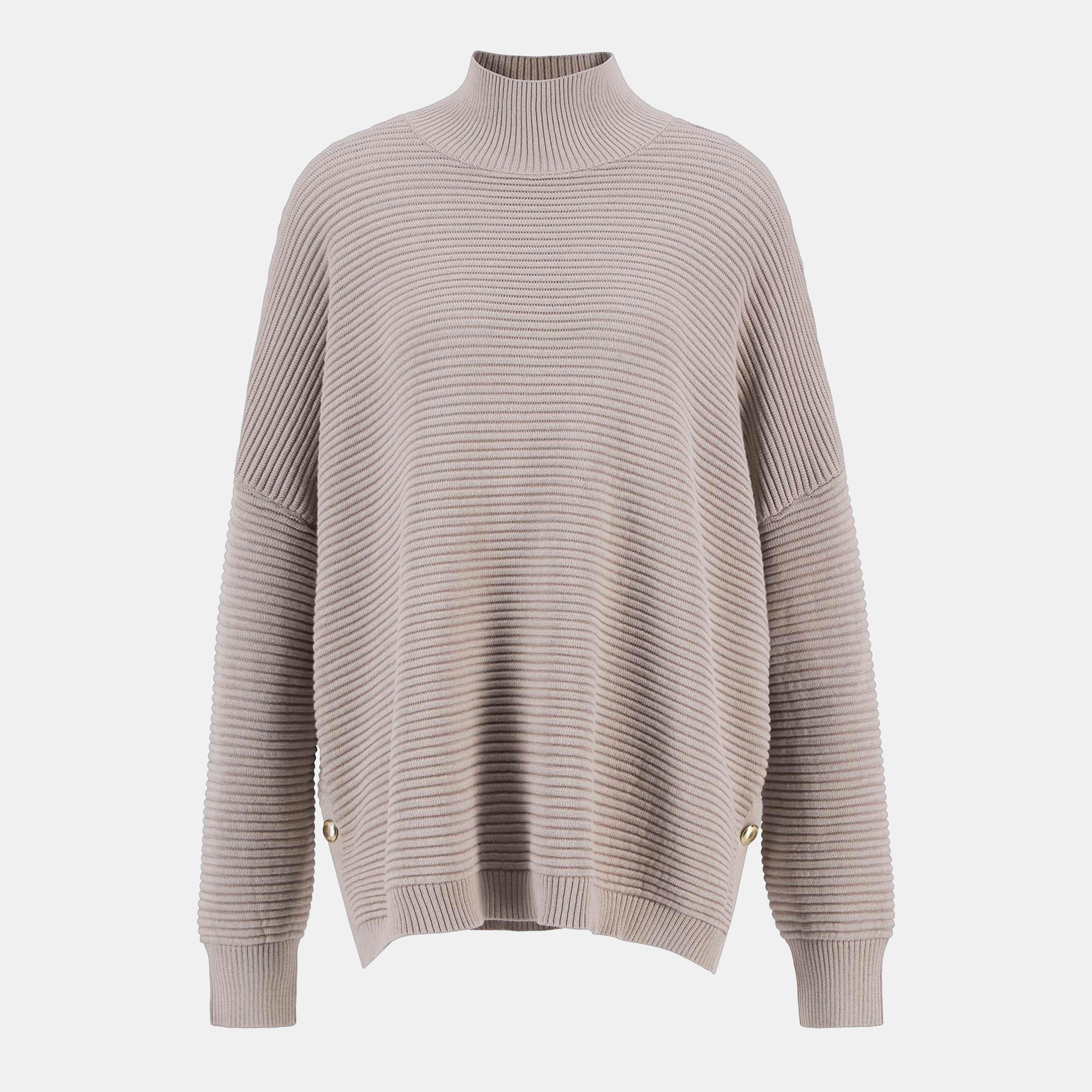 Oat - Barbour International - Kaia Funnel-Neck Jumper - 1