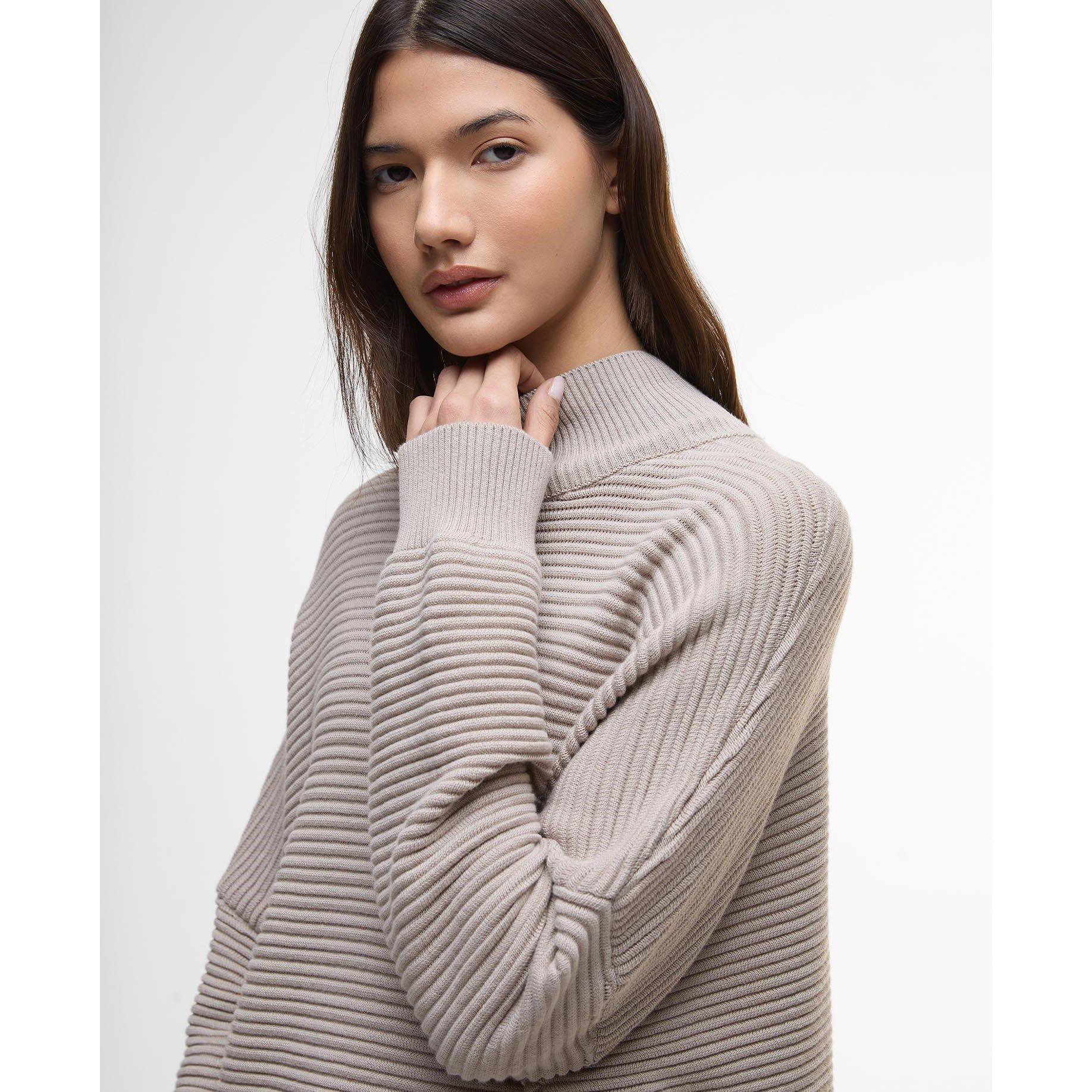 Oat - Barbour International - Kaia Funnel-Neck Jumper - 4