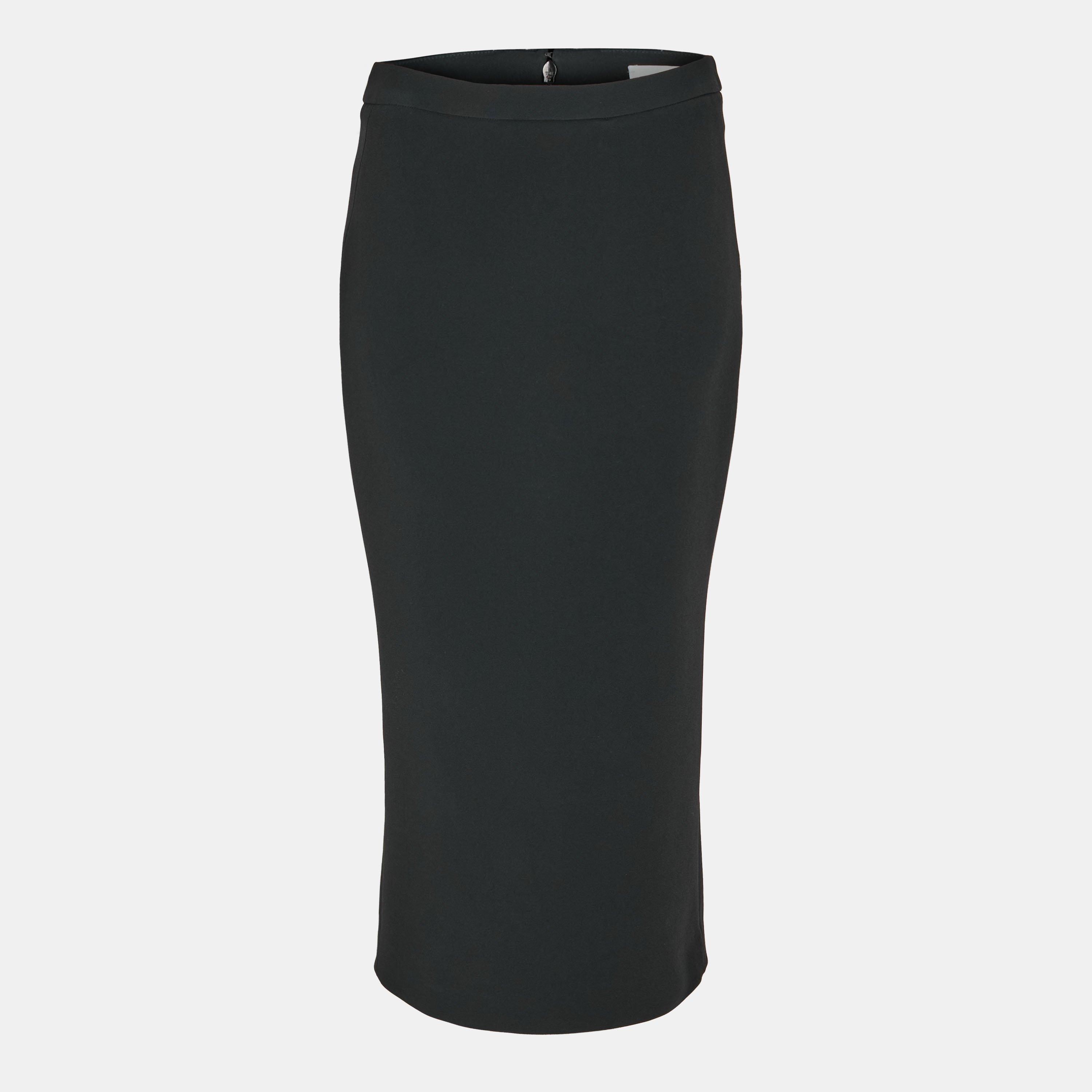 GIVENCHY Midi Skirt - Black - Size 40 (UK 12)