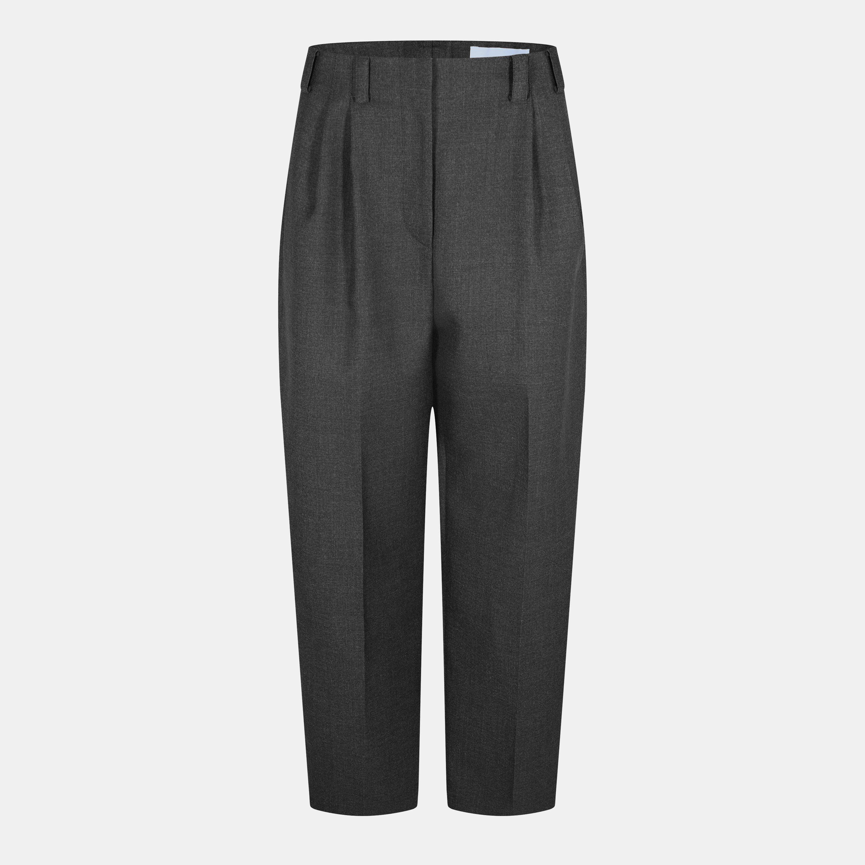 Grey Mix - GIVENCHY - Double Pleated Trousers - 1