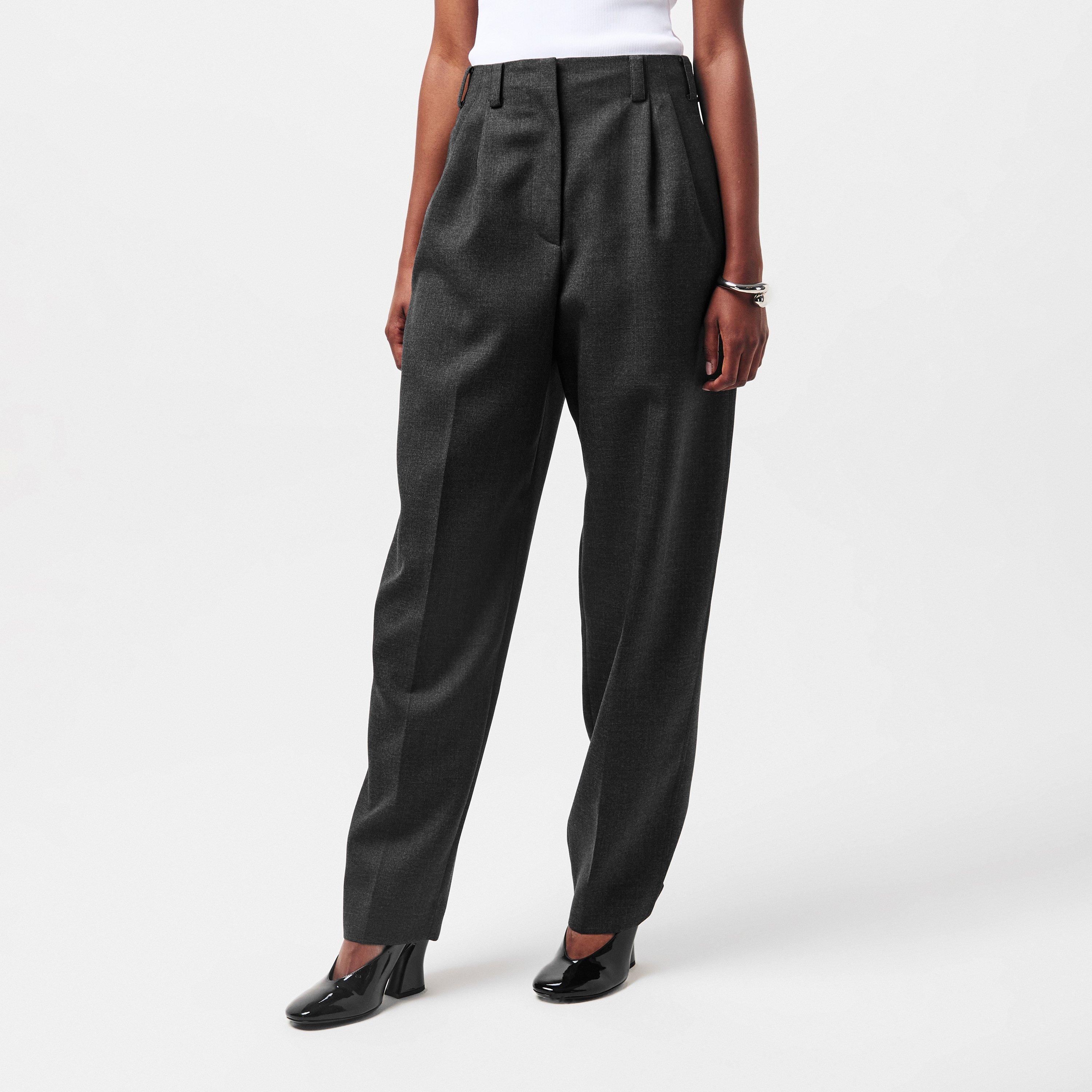 Grey Mix - GIVENCHY - Double Pleated Trousers - 3