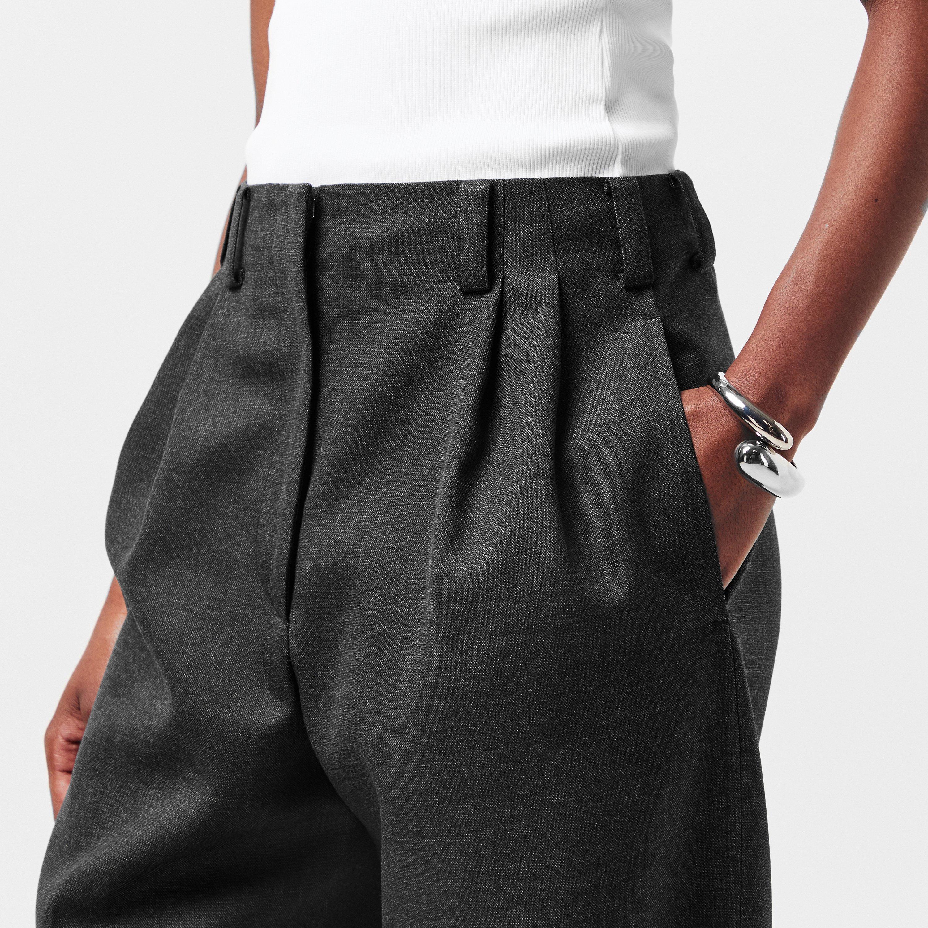 Grey Mix - GIVENCHY - Double Pleated Trousers - 5