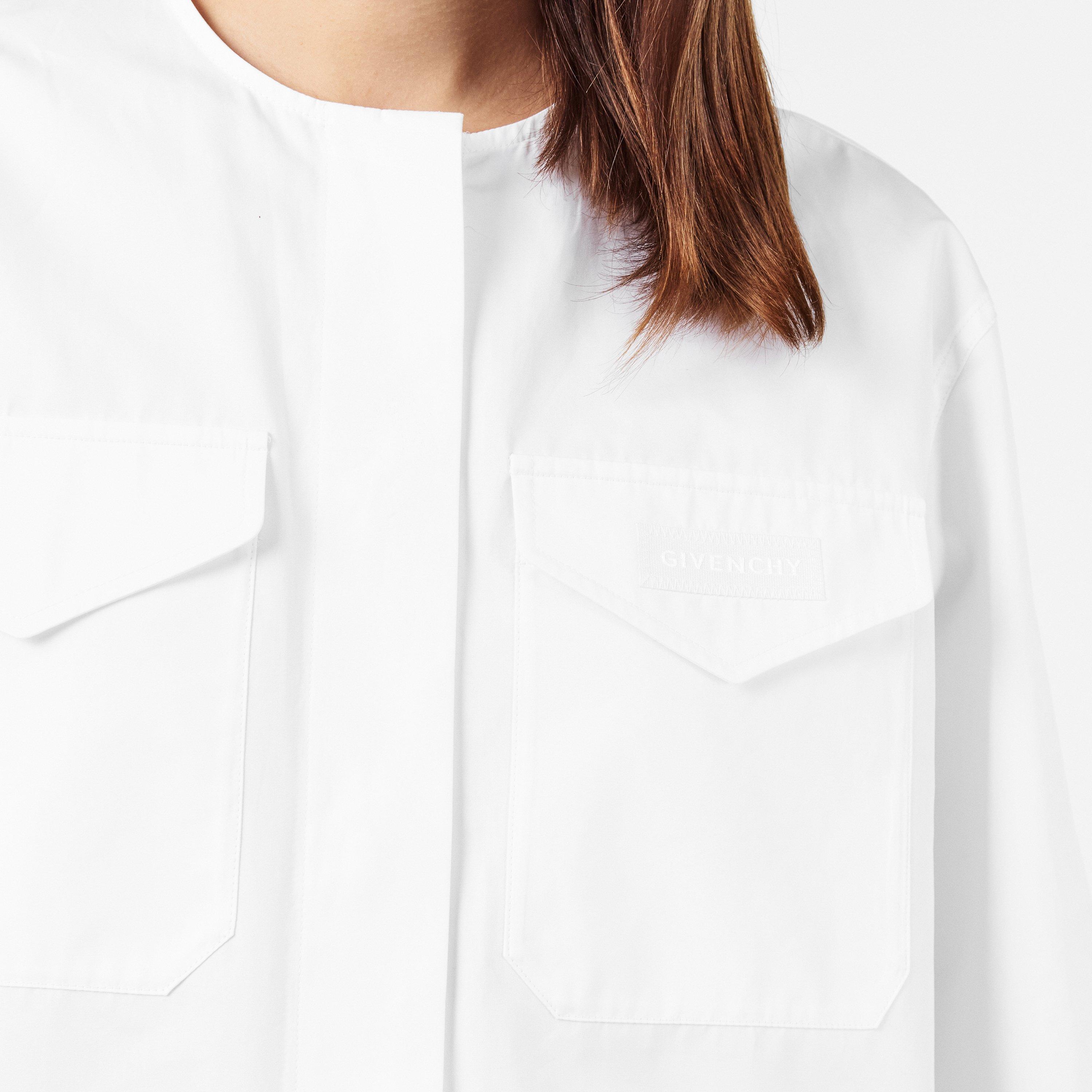 White - GIVENCHY - Utility Cropped Shirt - 5