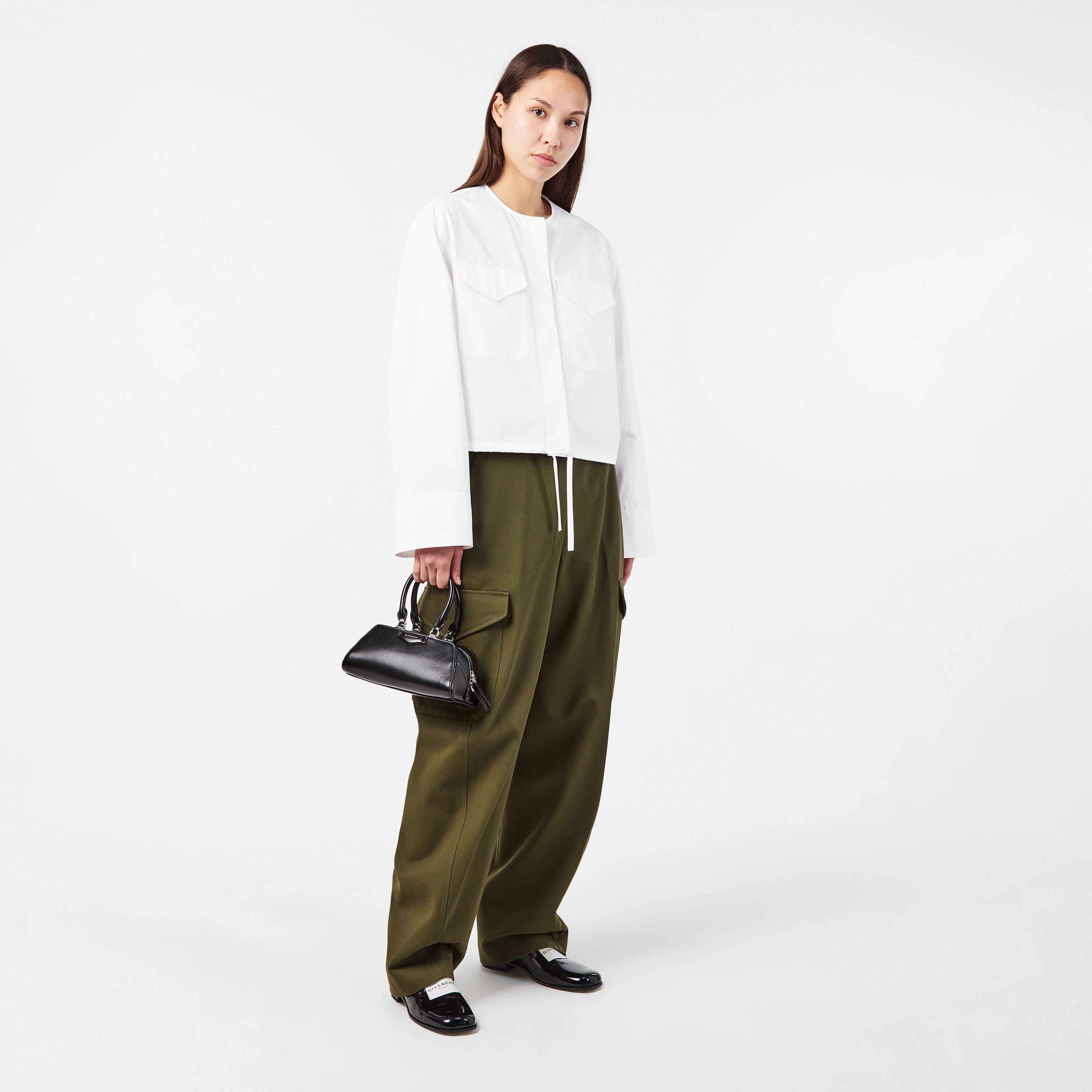 White - GIVENCHY - Utility Cropped Shirt - 6