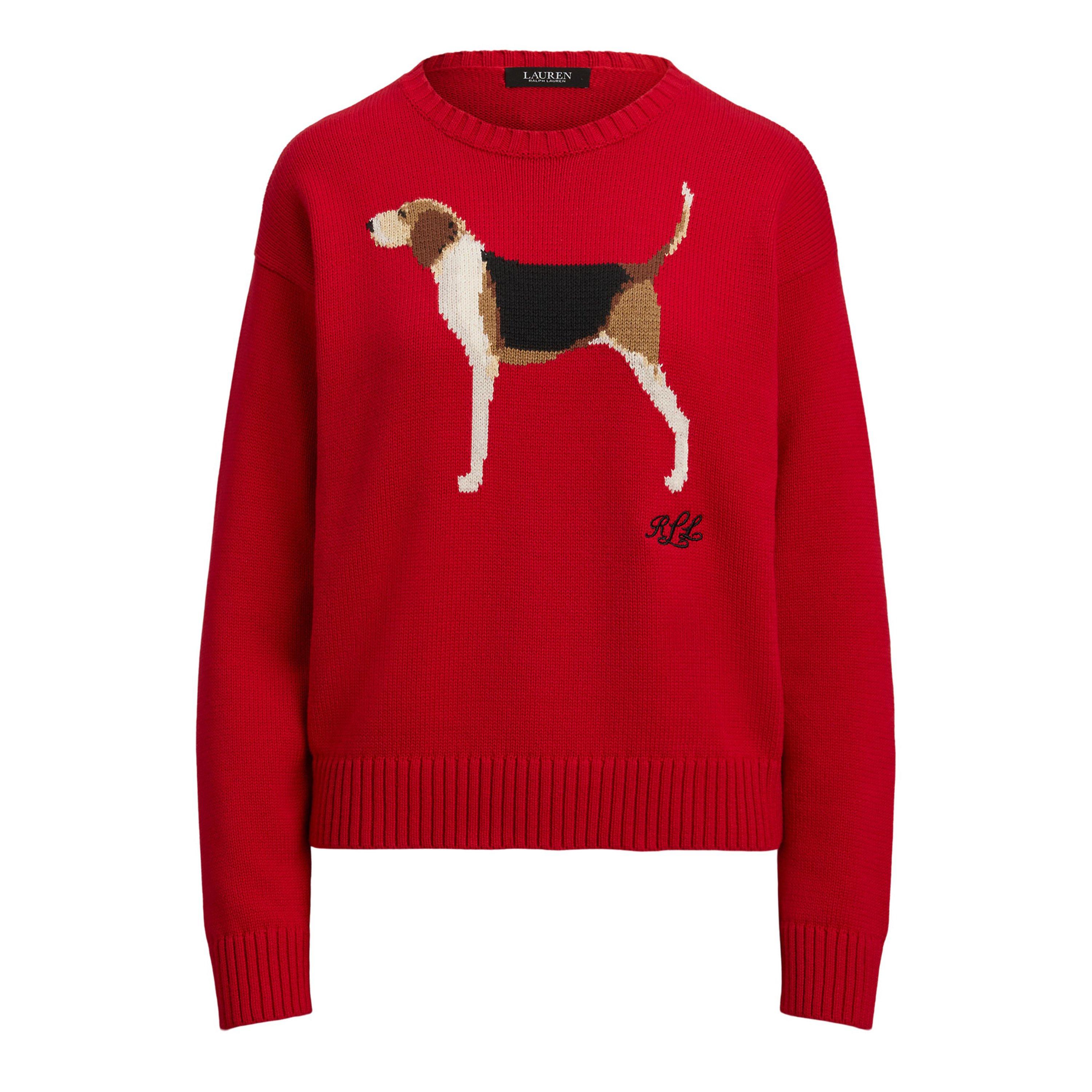 Ralph Red - Lauren by Ralph Lauren - Women's Crew Neck Jumper - 1