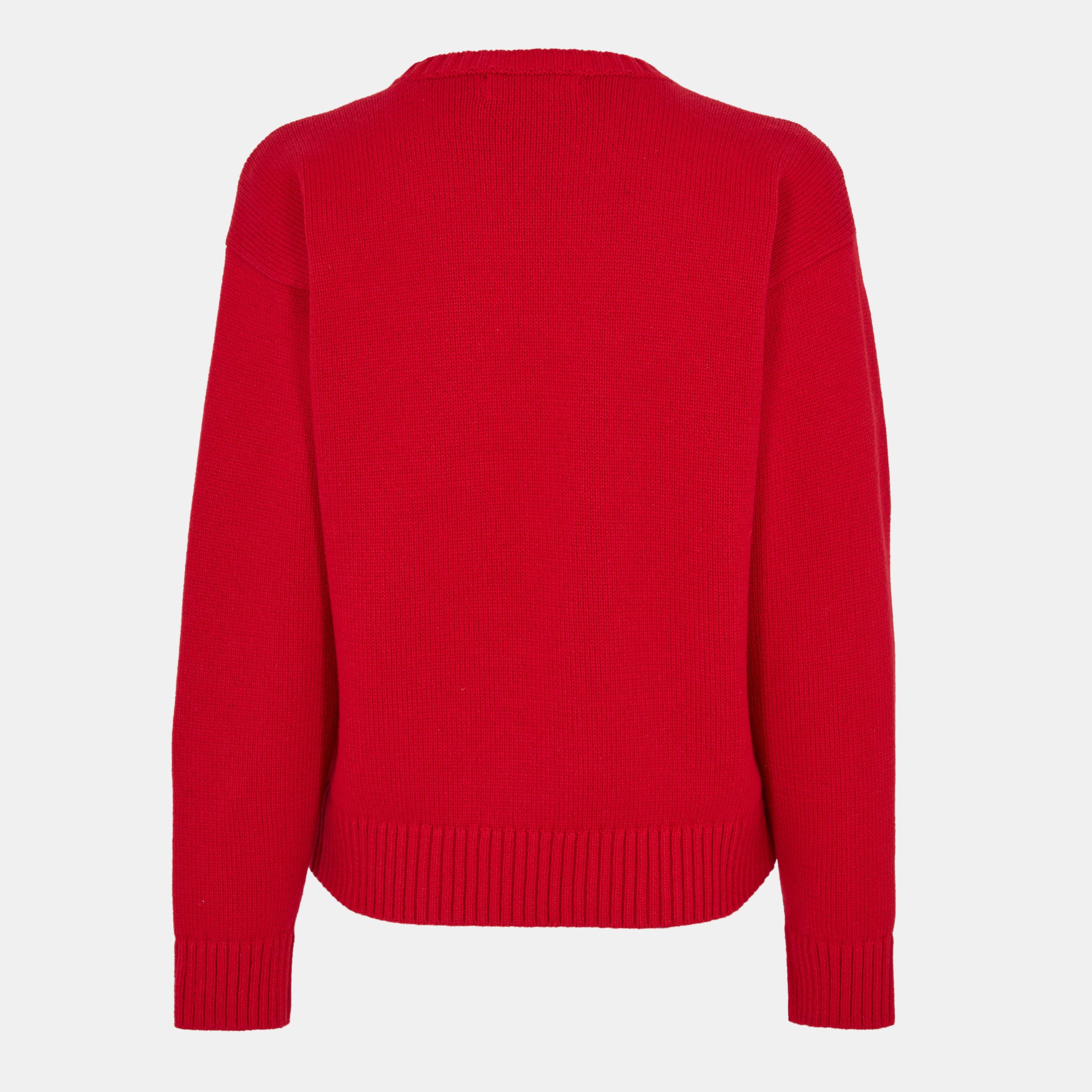 Ralph Red - Lauren by Ralph Lauren - Women's Crew Neck Jumper - 2