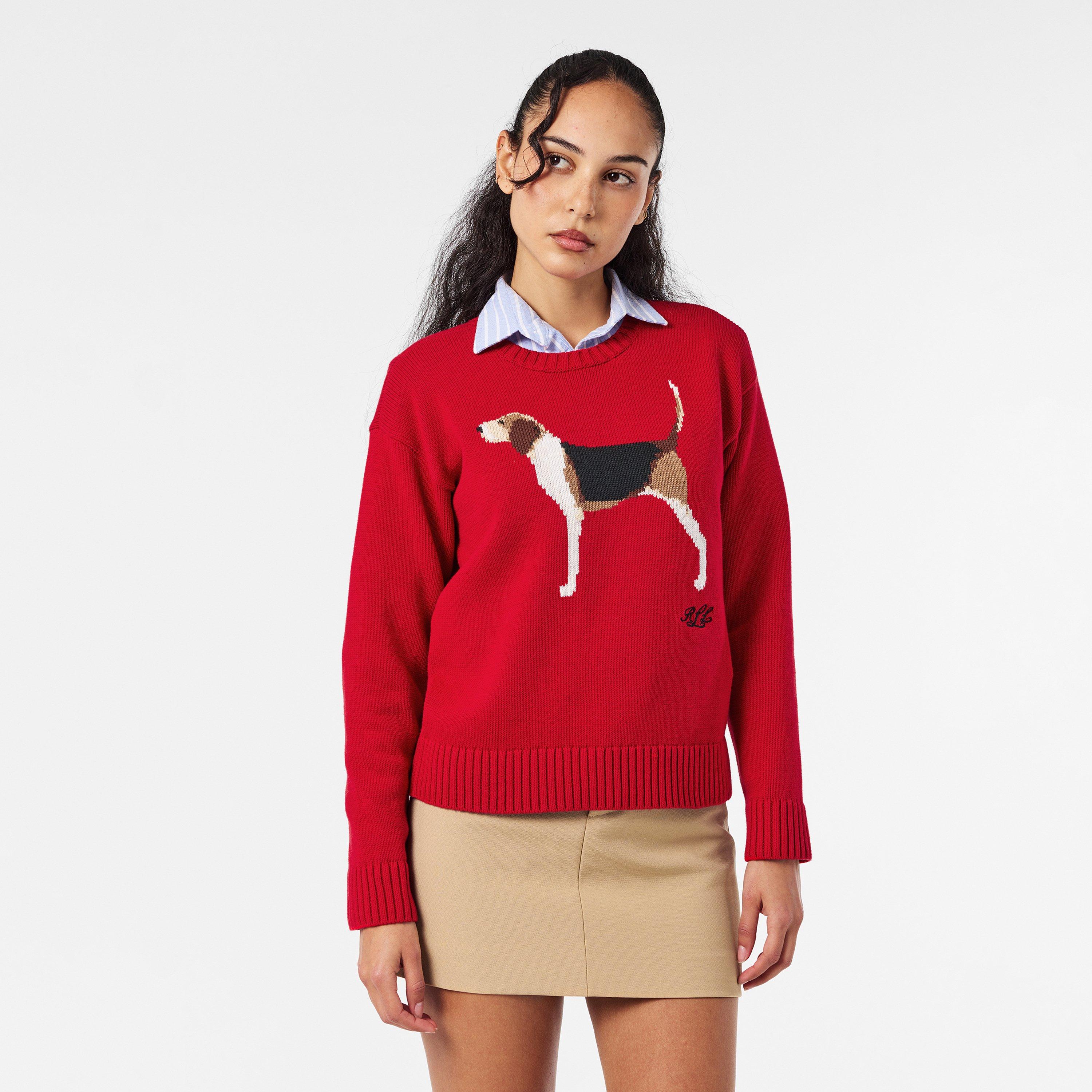 Ralph Red - Lauren by Ralph Lauren - Women's Crew Neck Jumper - 3