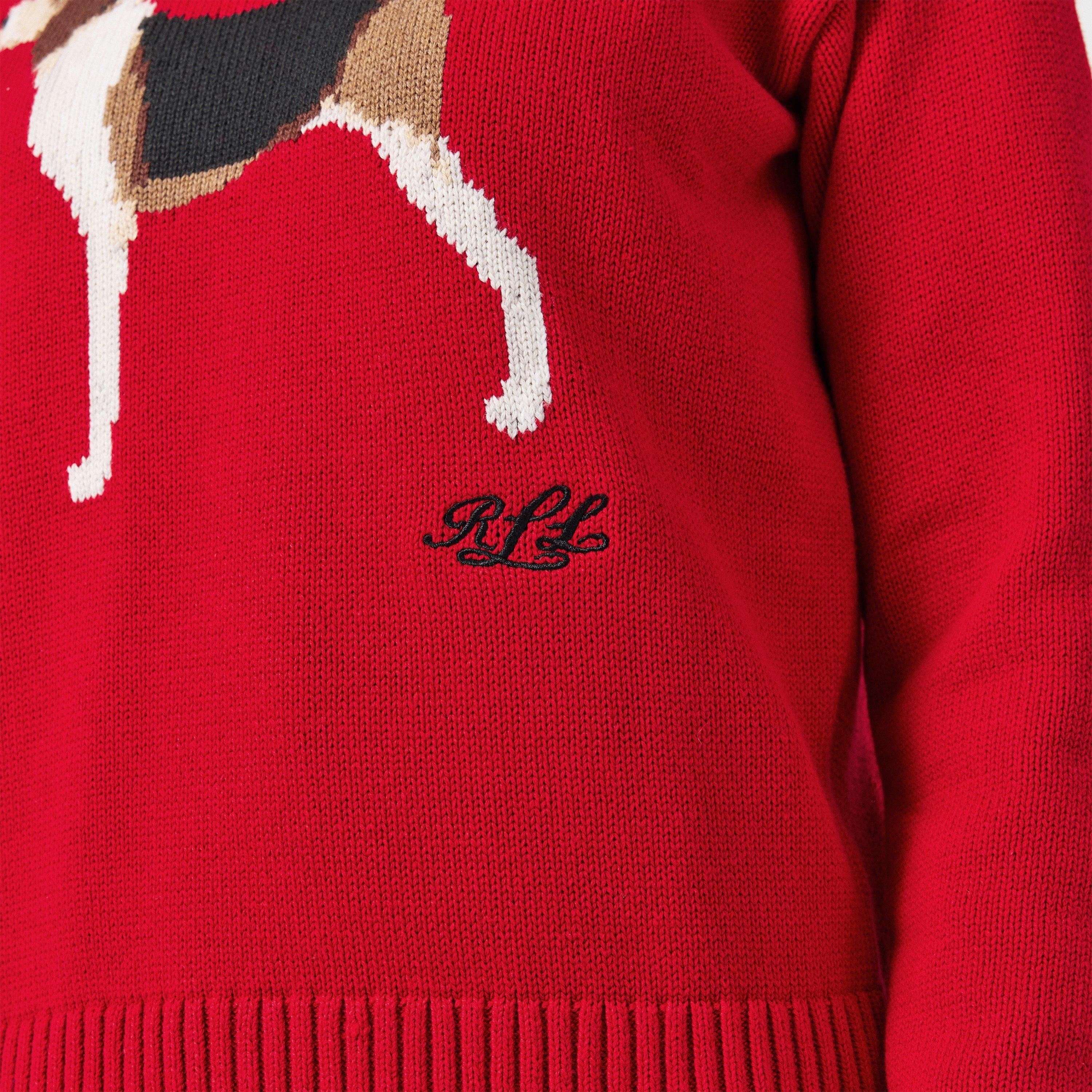 Ralph Red - Lauren by Ralph Lauren - Women's Crew Neck Jumper - 5