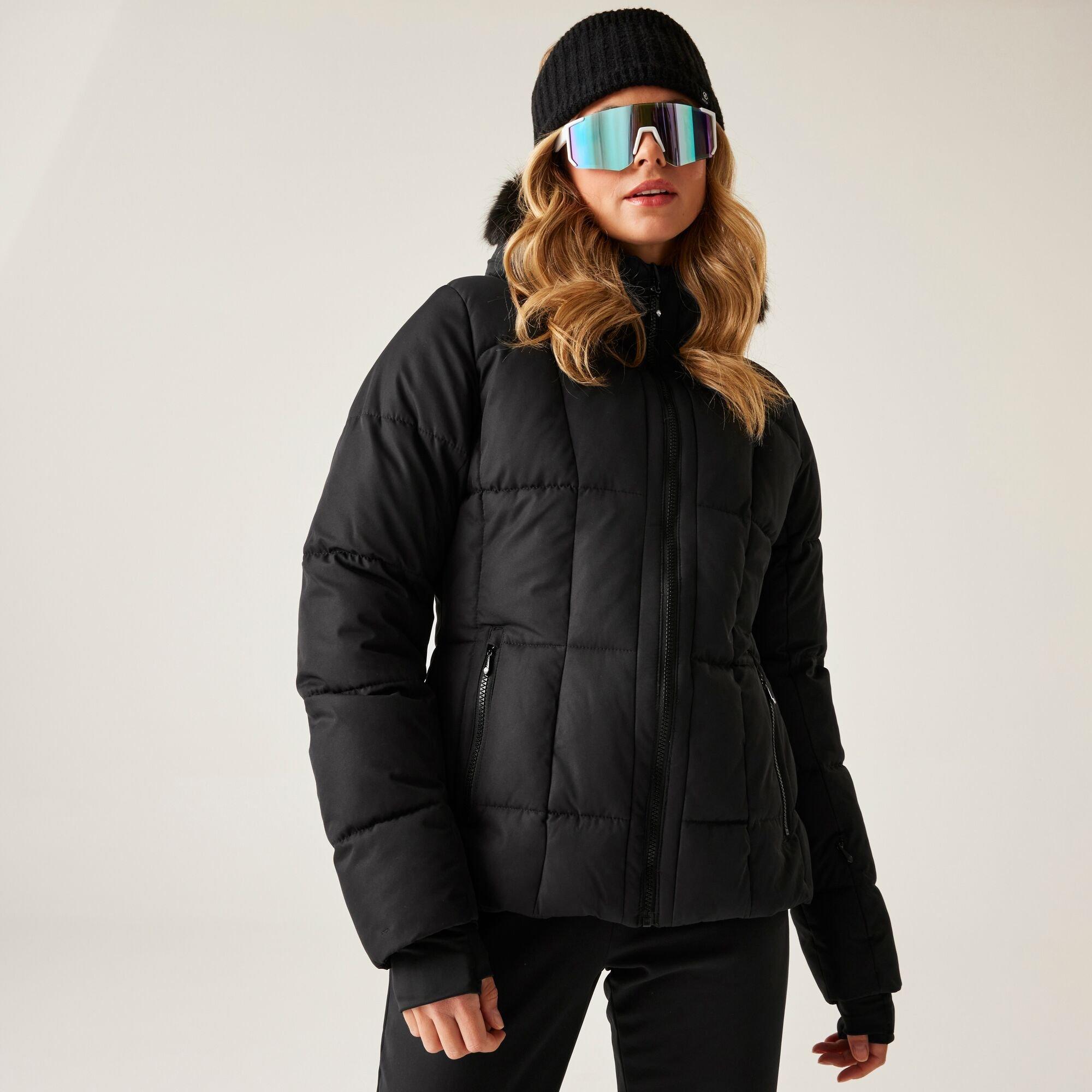 Dare 2B Women's Glamorize Vi Swarovski Crystal Waterproof Insulated Jacket - Black - 16
