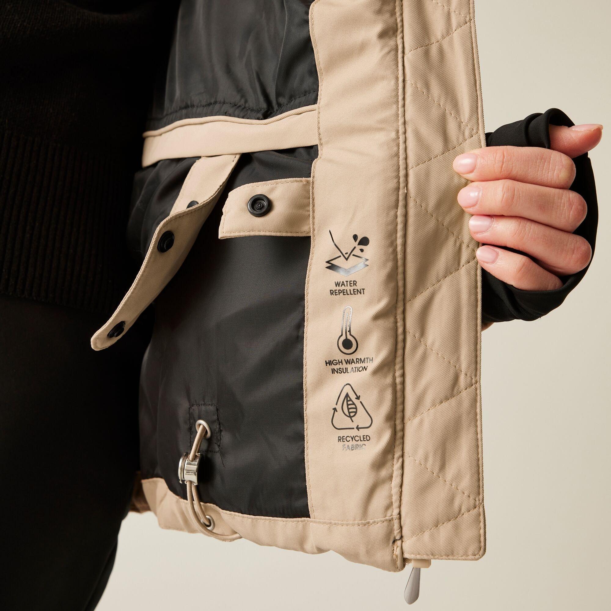 Warm Taupe - Dare 2b - Women's Glamorize VI Swarovski Crystal Waterproof Insulated Jacket - 4