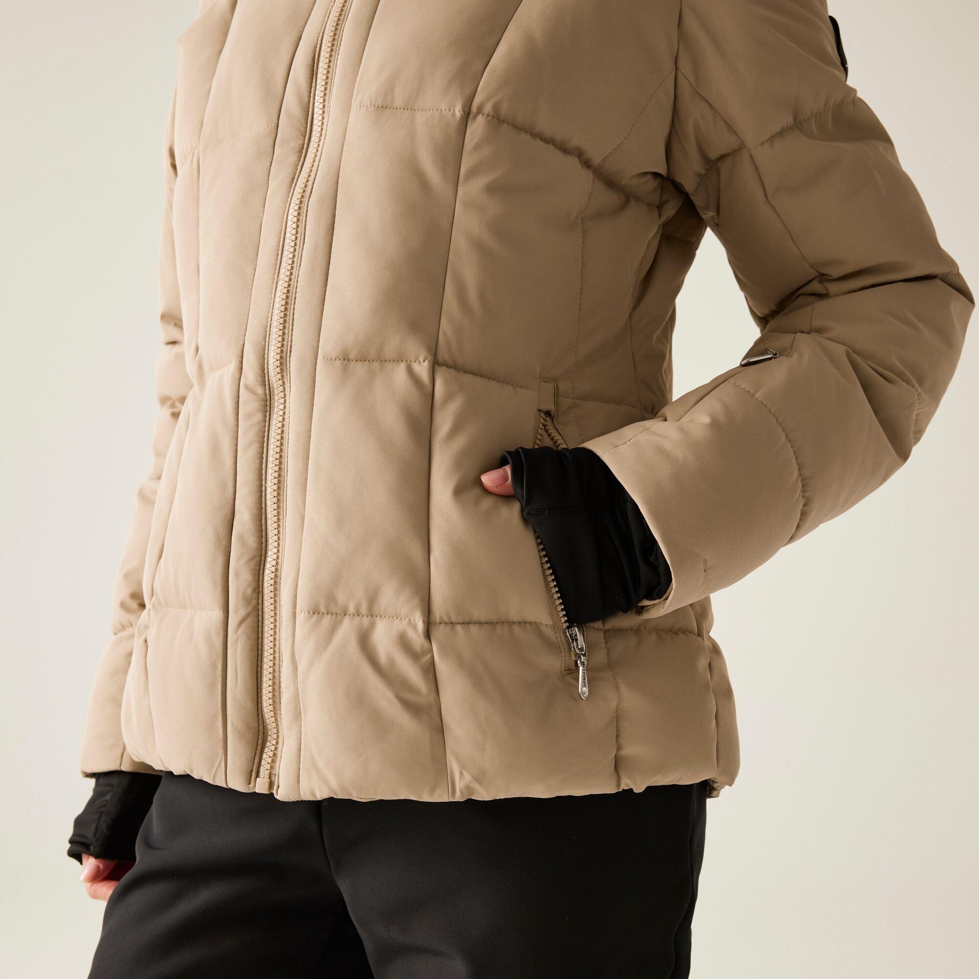 Warm Taupe - Dare 2b - Women's Glamorize VI Swarovski Crystal Waterproof Insulated Jacket - 7