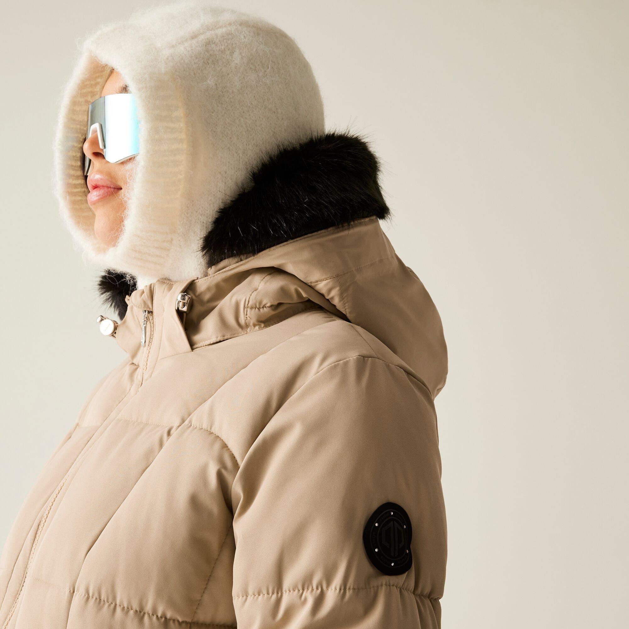 Warm Taupe - Dare 2b - Women's Glamorize VI Swarovski Crystal Waterproof Insulated Jacket - 9