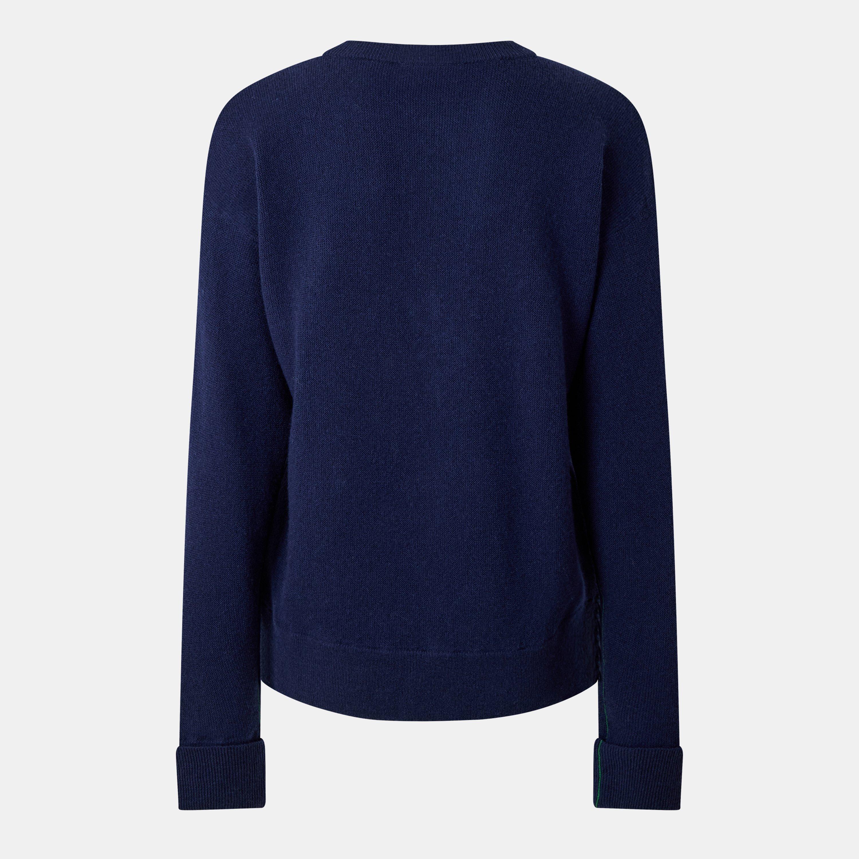 Navy Blue - Lacoste - Tricot Crew Neck Jumper - 2