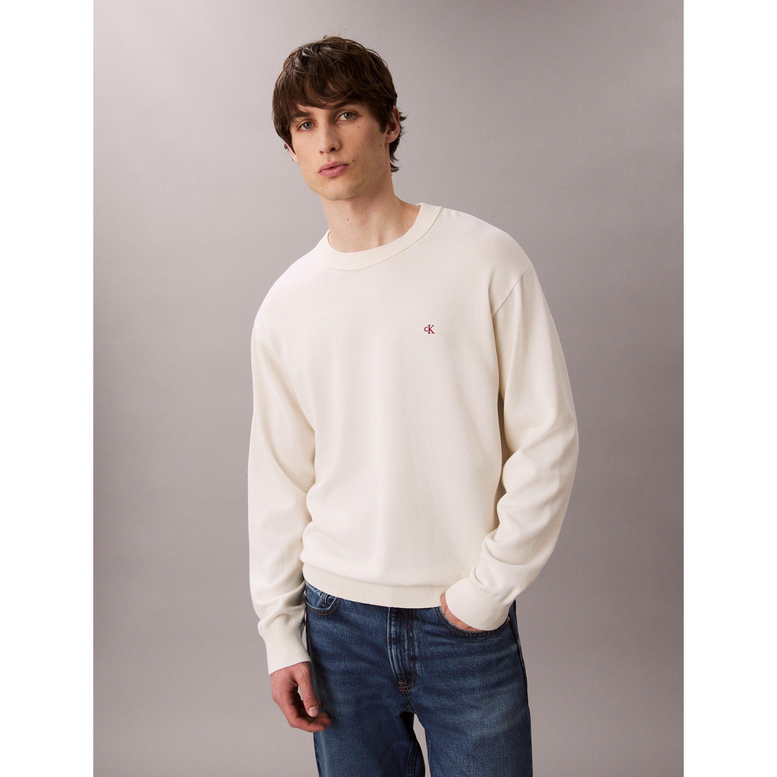 Tofu YAS - Calvin Klein Jeans - Men's Monogram Crew Neck Jumper - 2