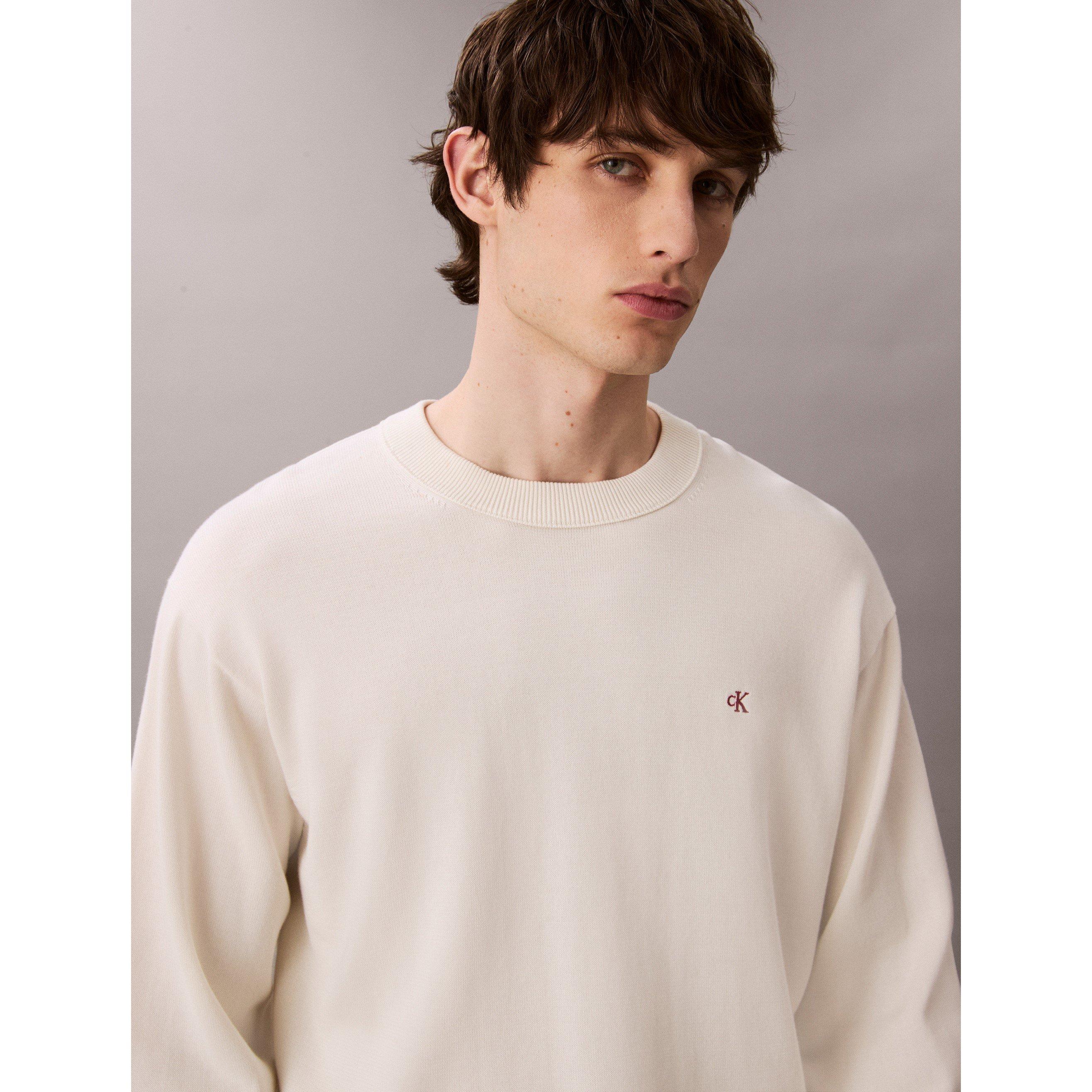 Tofu YAS - Calvin Klein Jeans - Men's Monogram Crew Neck Jumper - 3