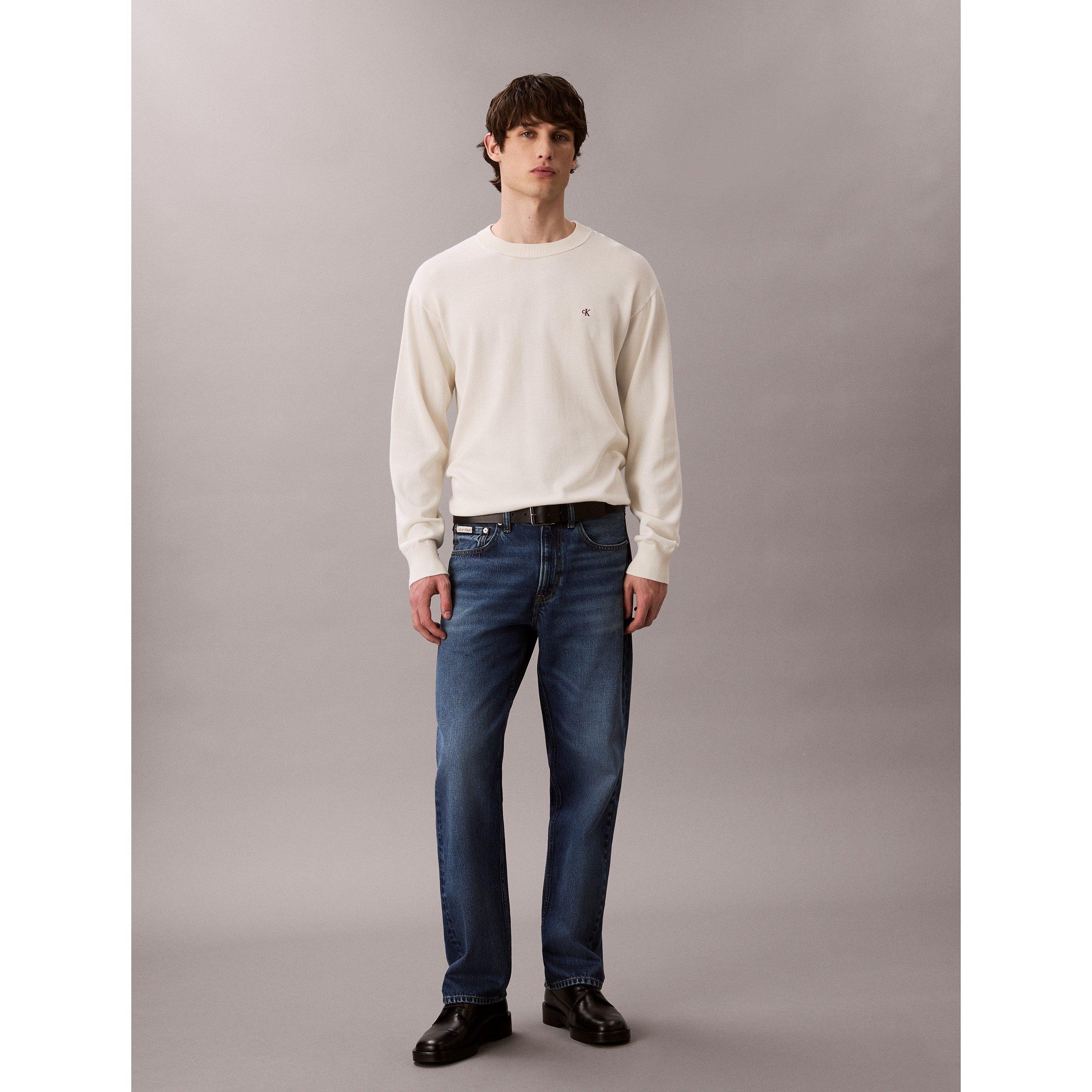 Tofu YAS - Calvin Klein Jeans - Men's Monogram Crew Neck Jumper - 4