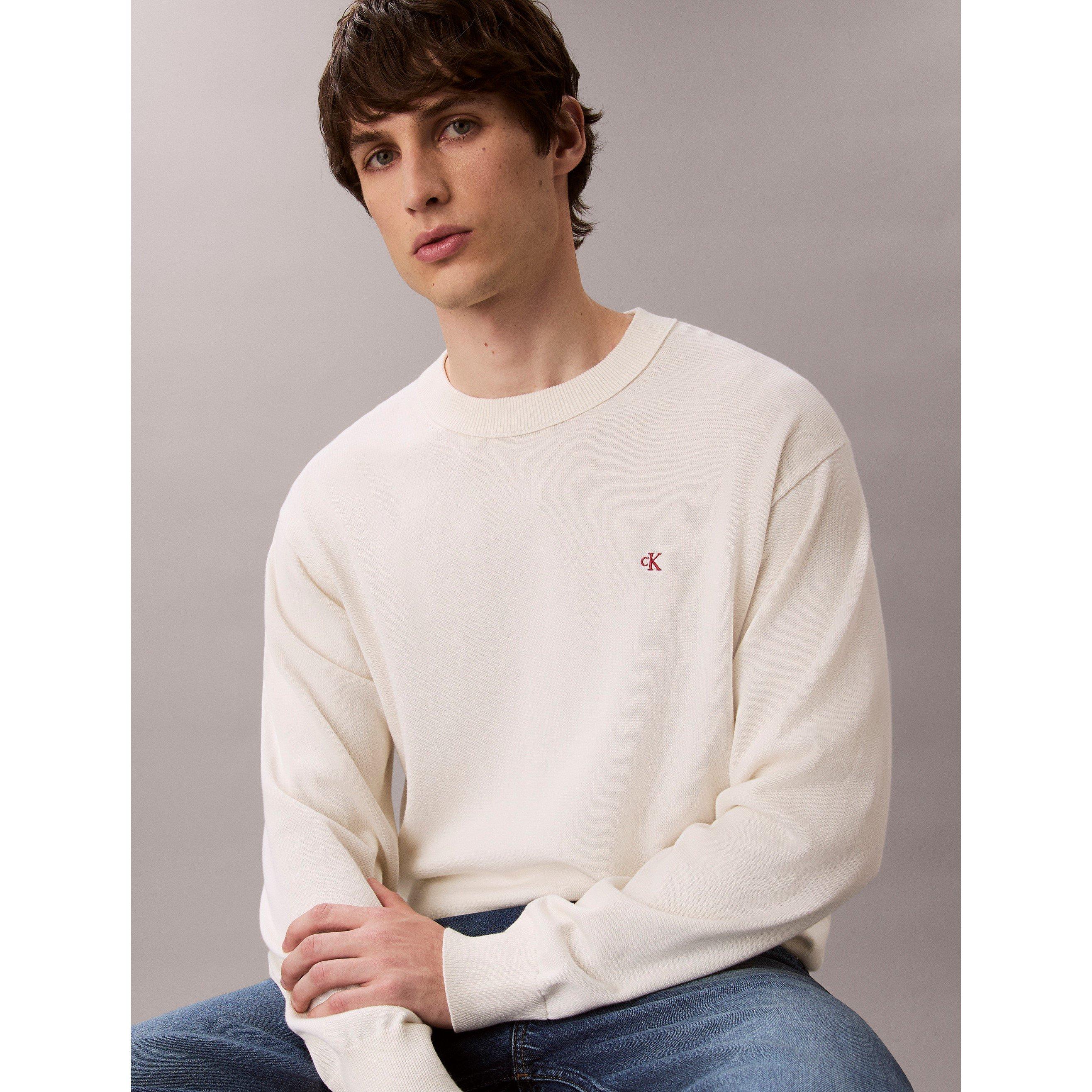 Tofu YAS - Calvin Klein Jeans - Men's Monogram Crew Neck Jumper - 5