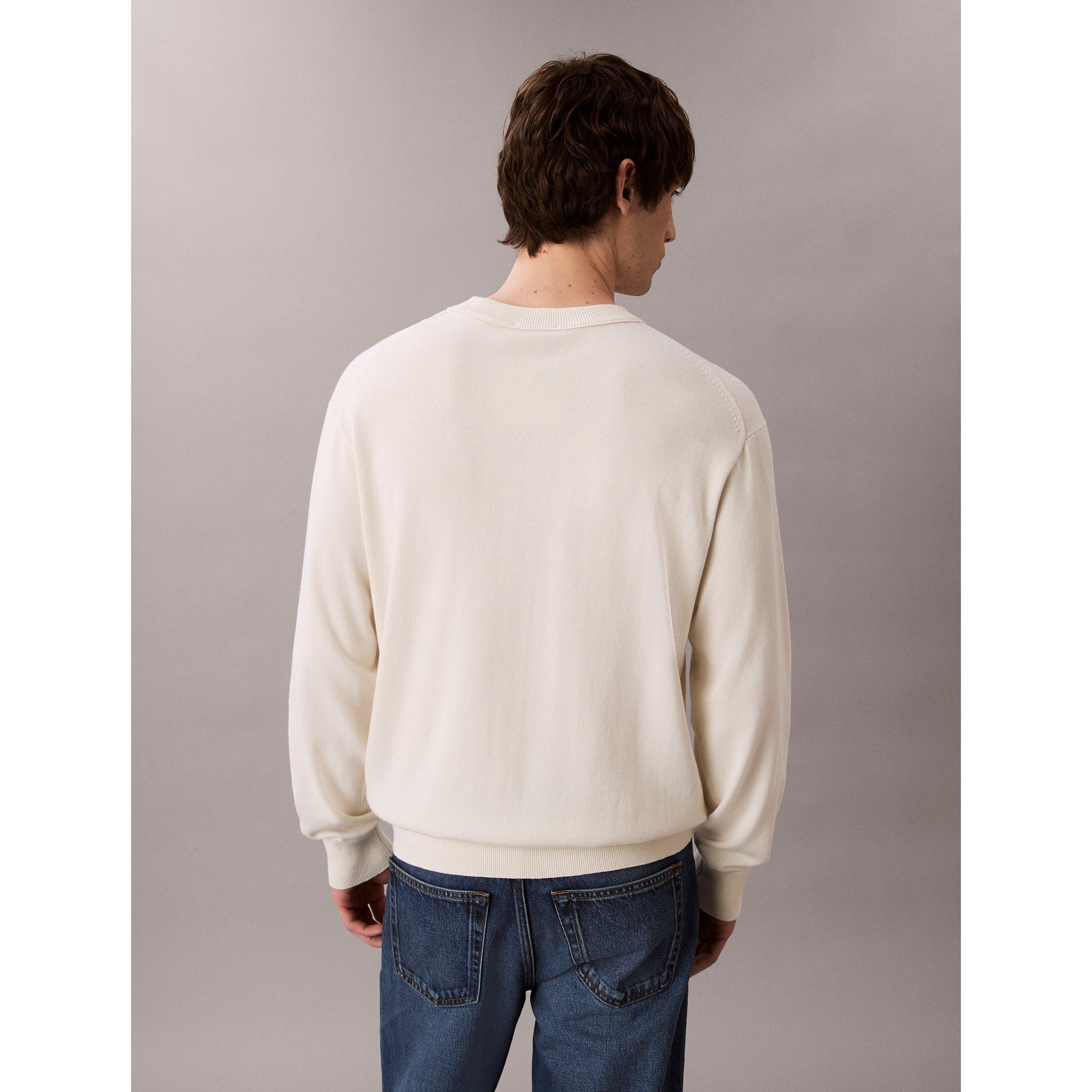 Tofu YAS - Calvin Klein Jeans - Men's Monogram Crew Neck Jumper - 6